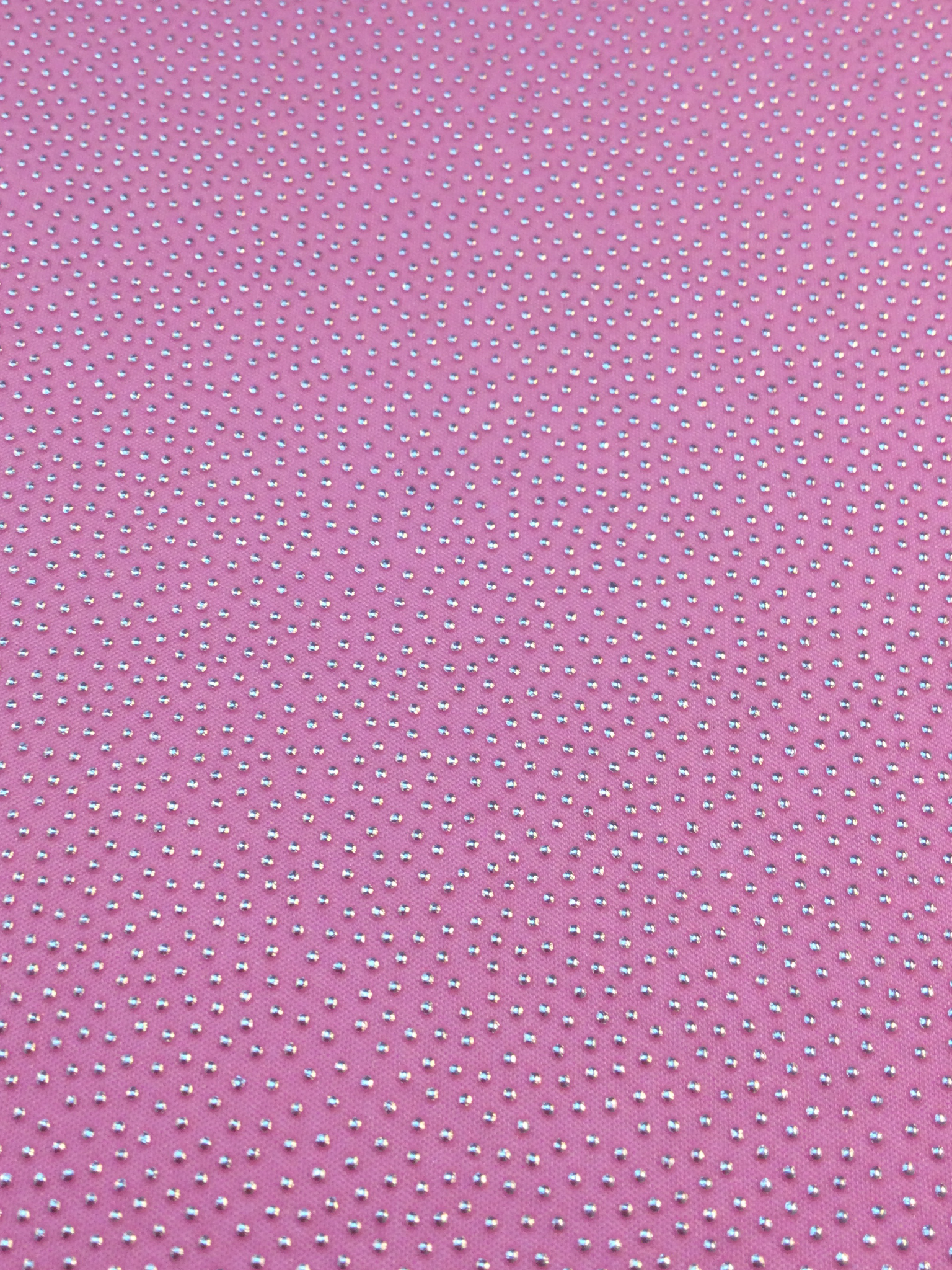 Spandex with Laminated Dots in Silver