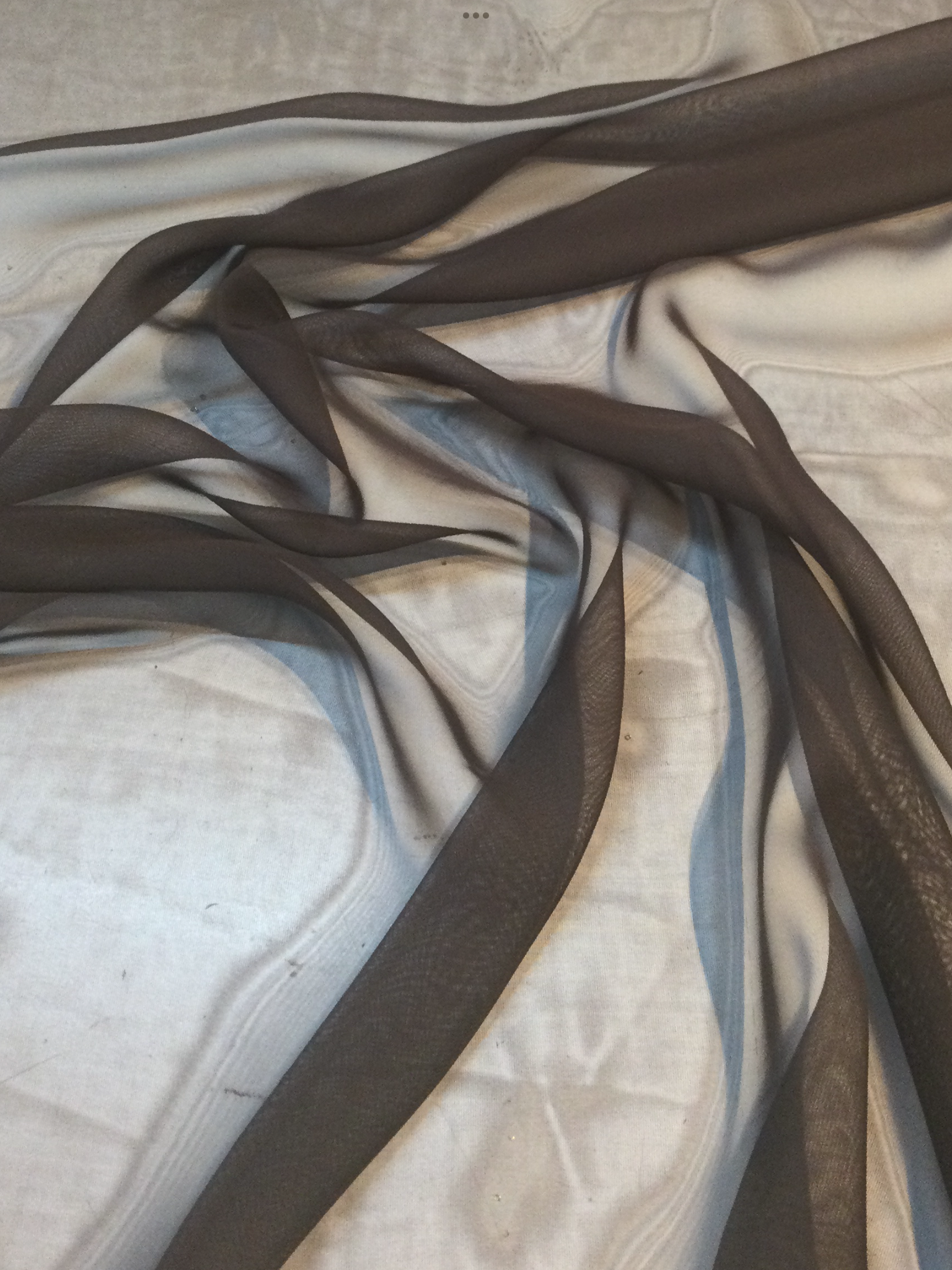 Polyester Chiffon in Dark Brown