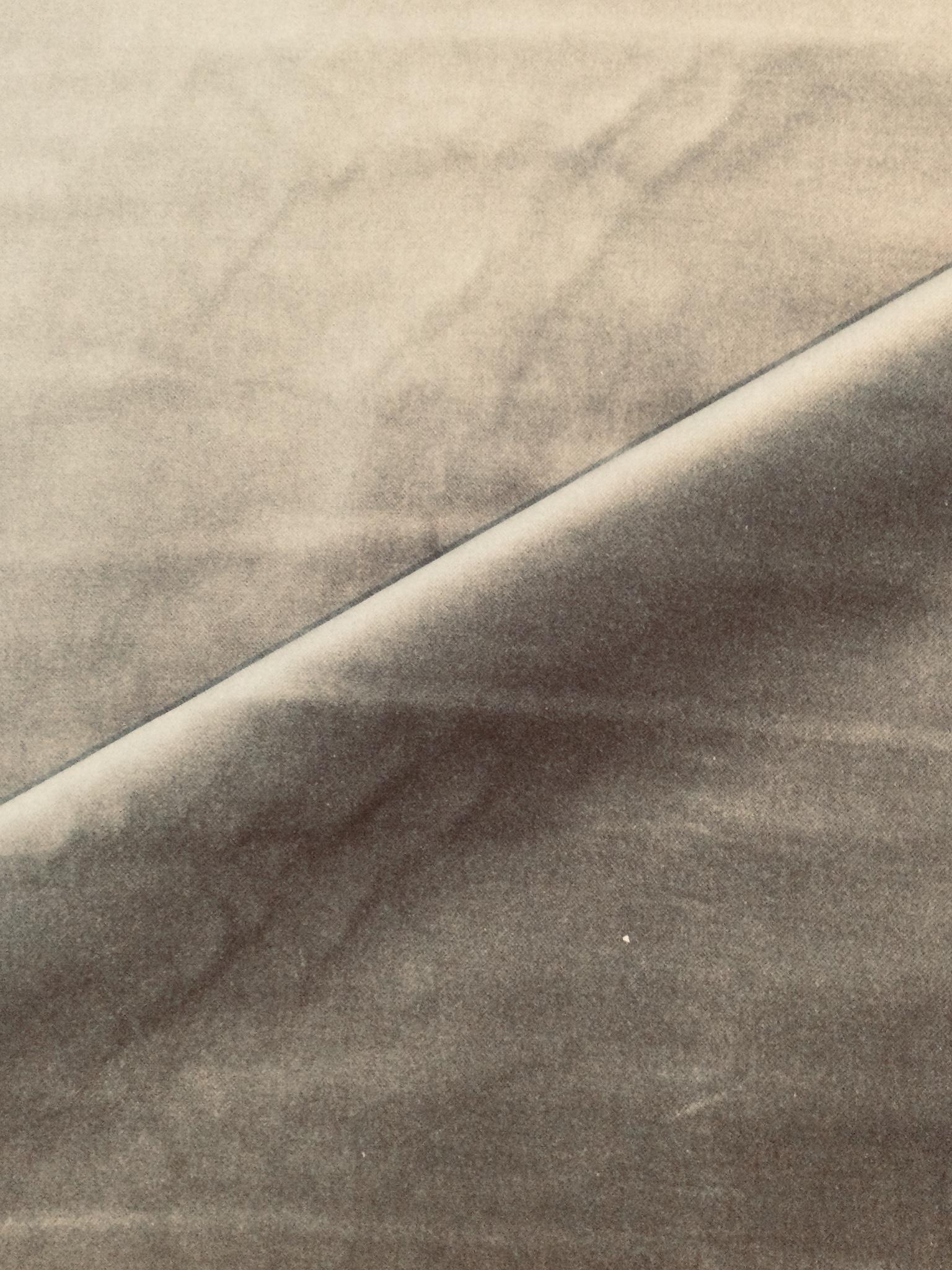 Pure Cotton Velvet in Banker's Grey