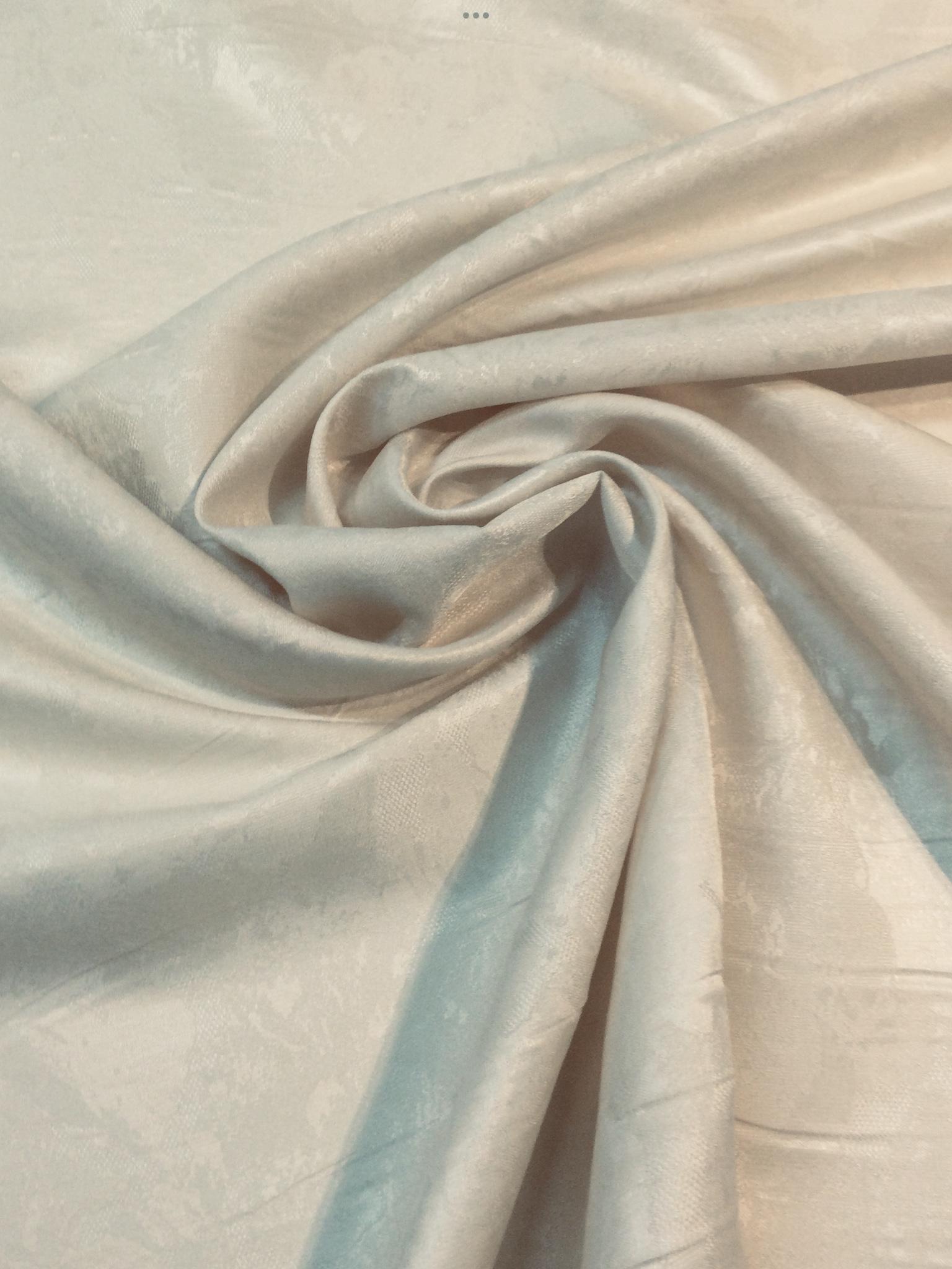 Made in Italy Pure Silk Abstract Jacquard in Cream