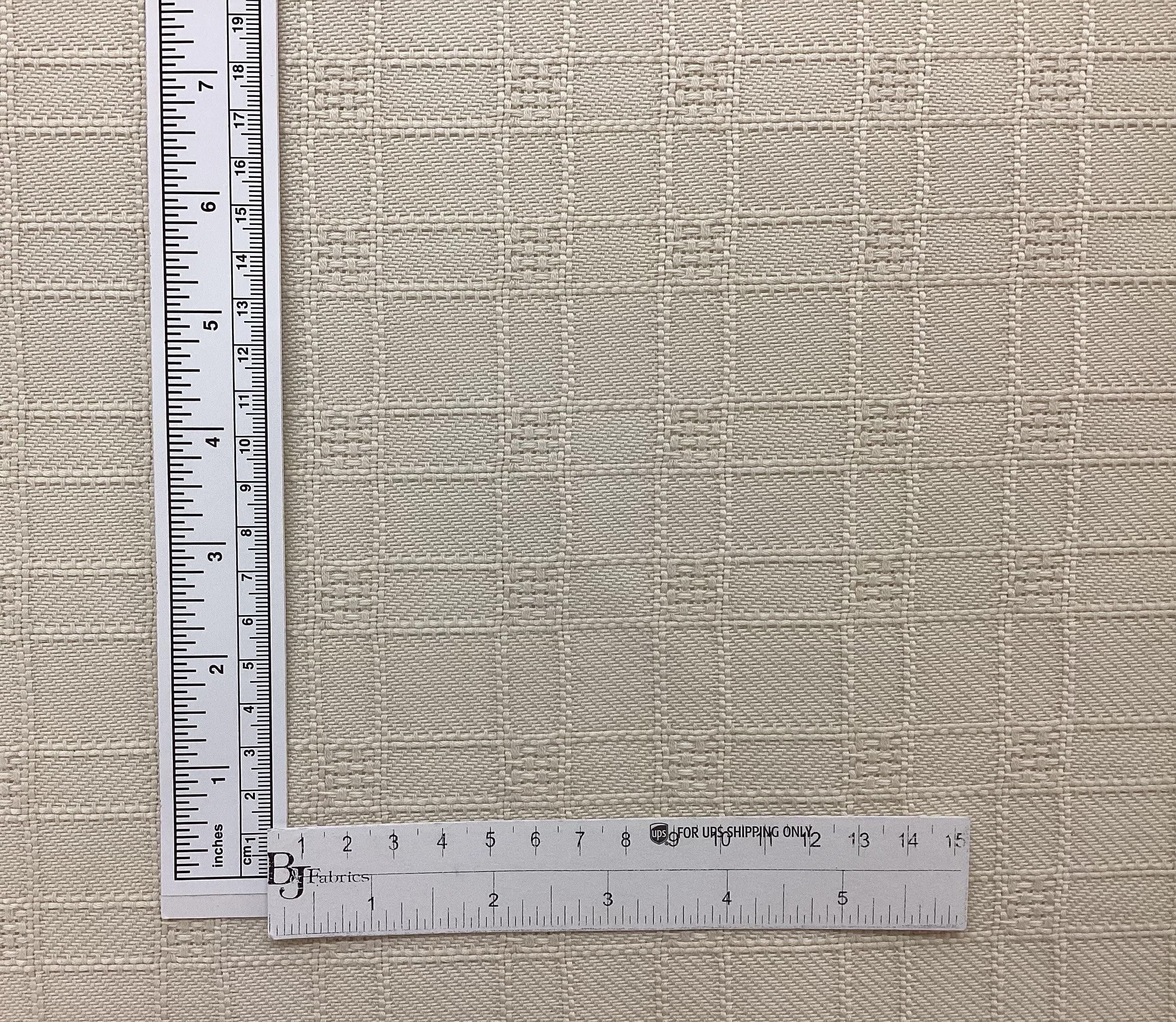 Wool & Cotton Tiles Pattern Tweed In Rice