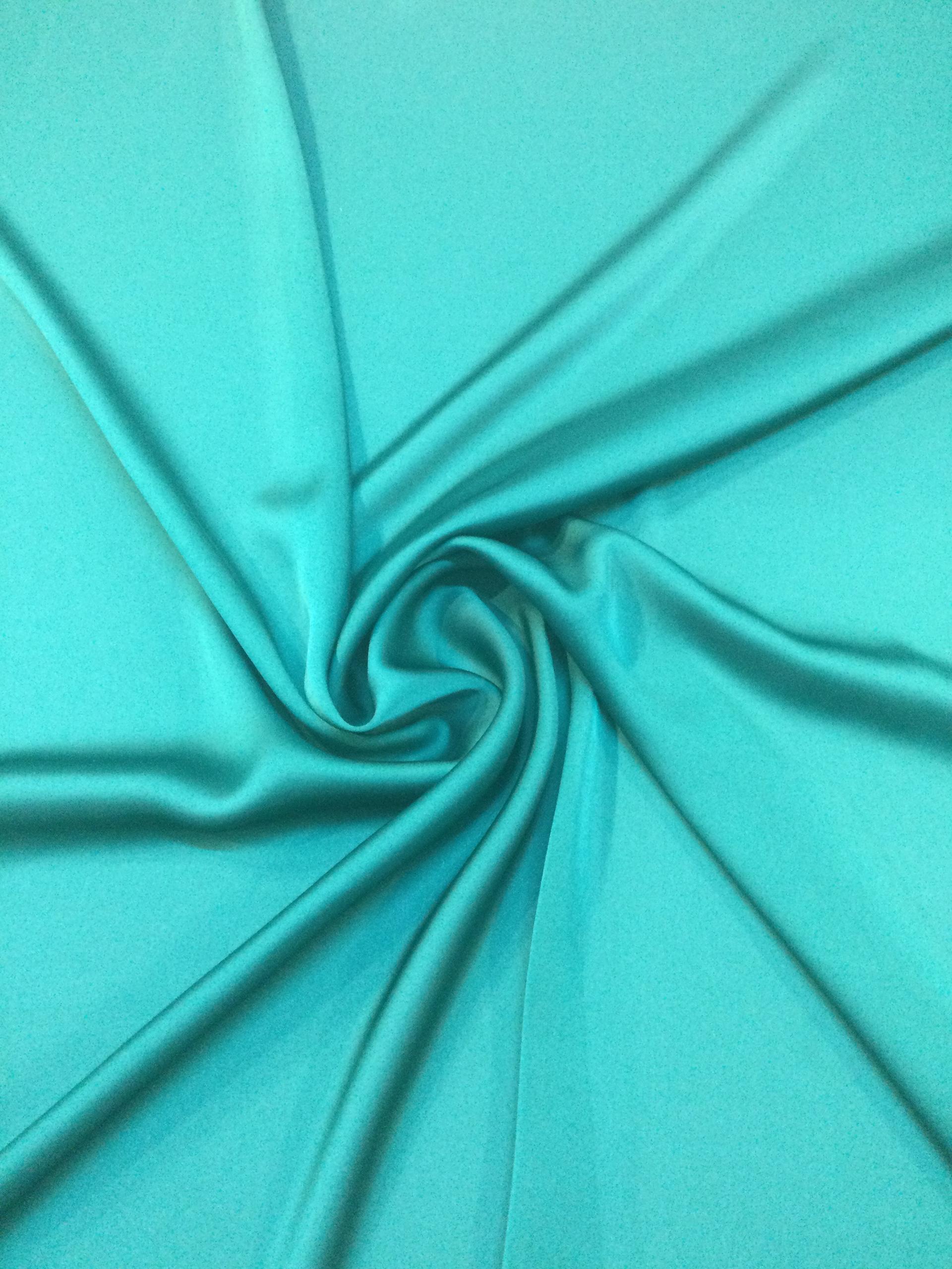 Polyester Satin Chiffon in Teal