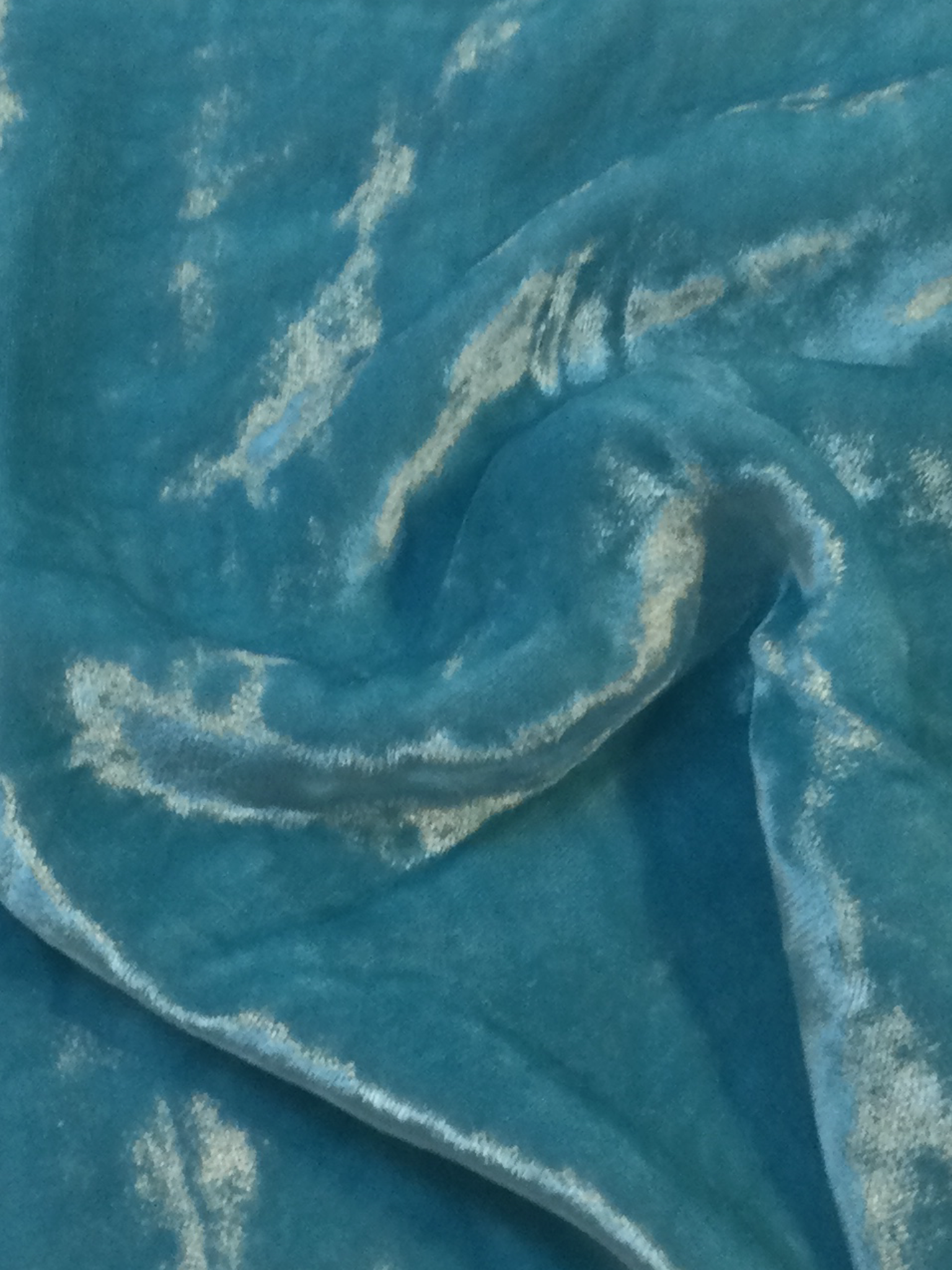 Made in Italy Silk/Rayon Velvet in Baby Blue