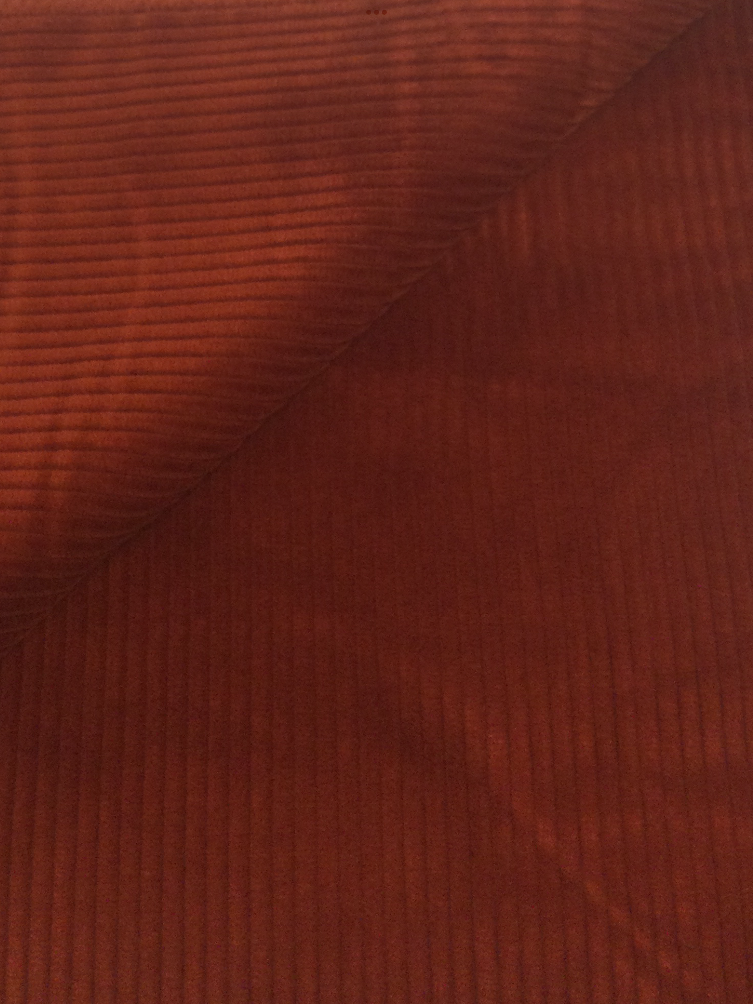 Made in Italy Wide Wale Corduroy in Burnt Orange