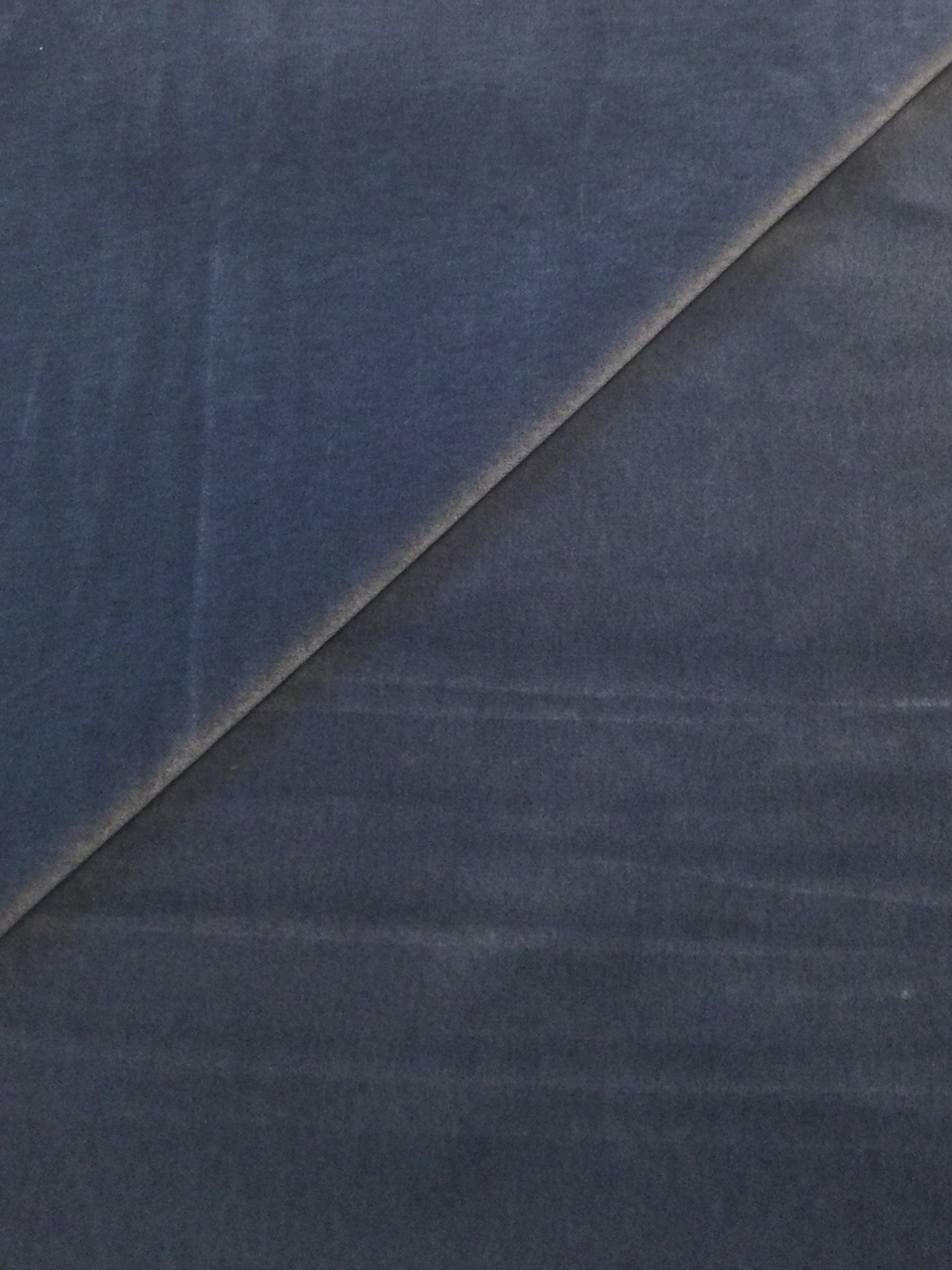 Made in Italy Cotton Velvet in Blue Thunder