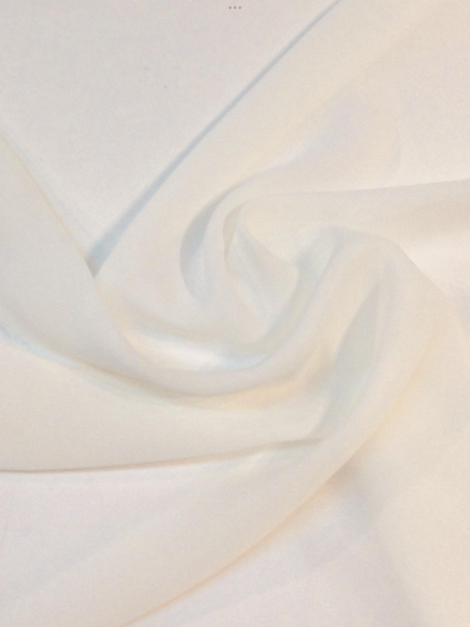 Polyester Double Georgette in Old Ivory