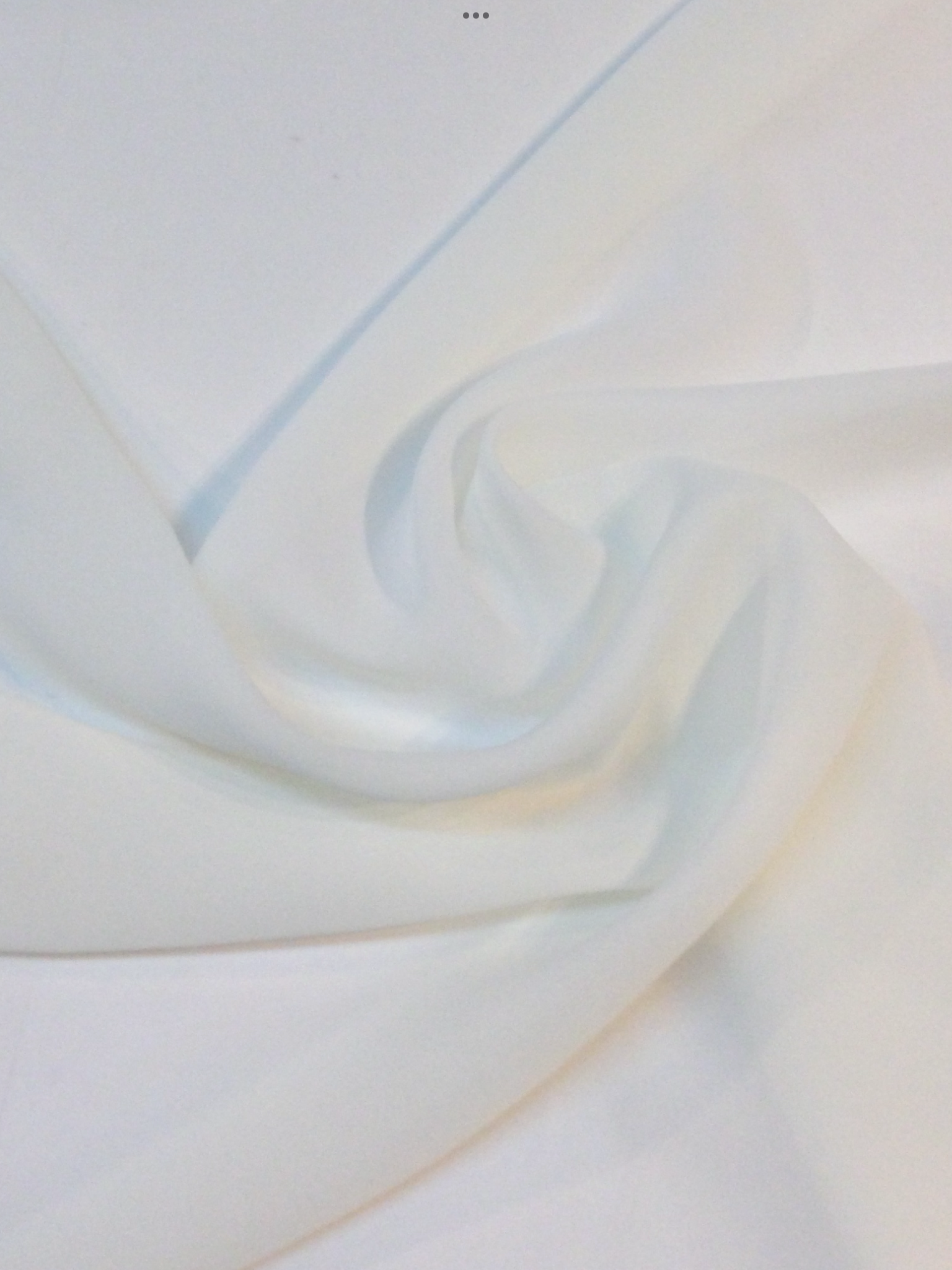 Polyester Double Georgette in Old Off White