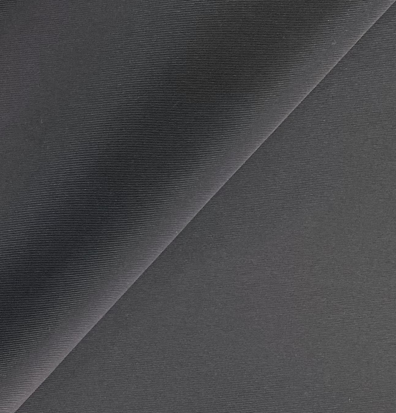 POLY LYCRA STRETCH FAILLE IN BLACK