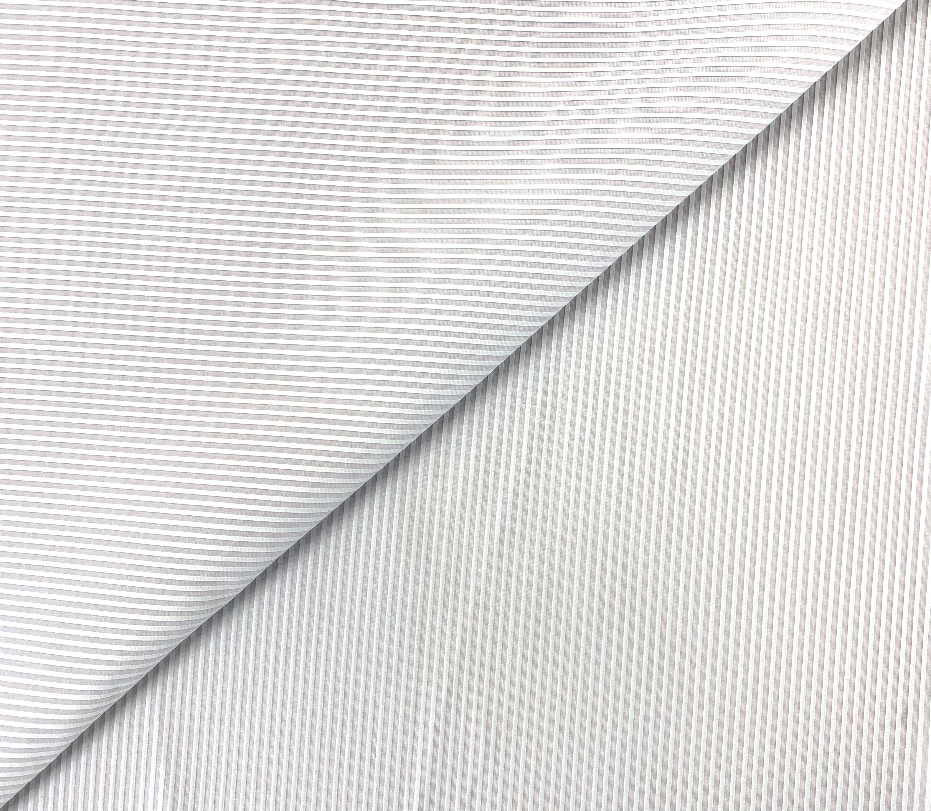 Made in Switzerland 100% Cotton Tuxedo Pleat