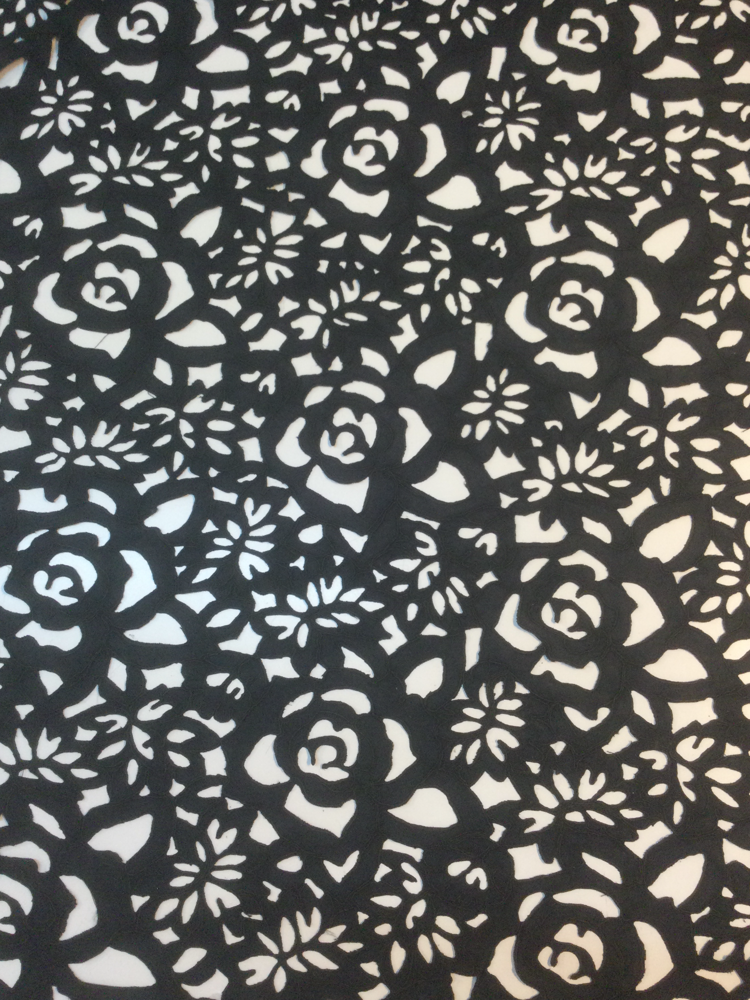 Laser Cut Corded Microsuede in Ash Black