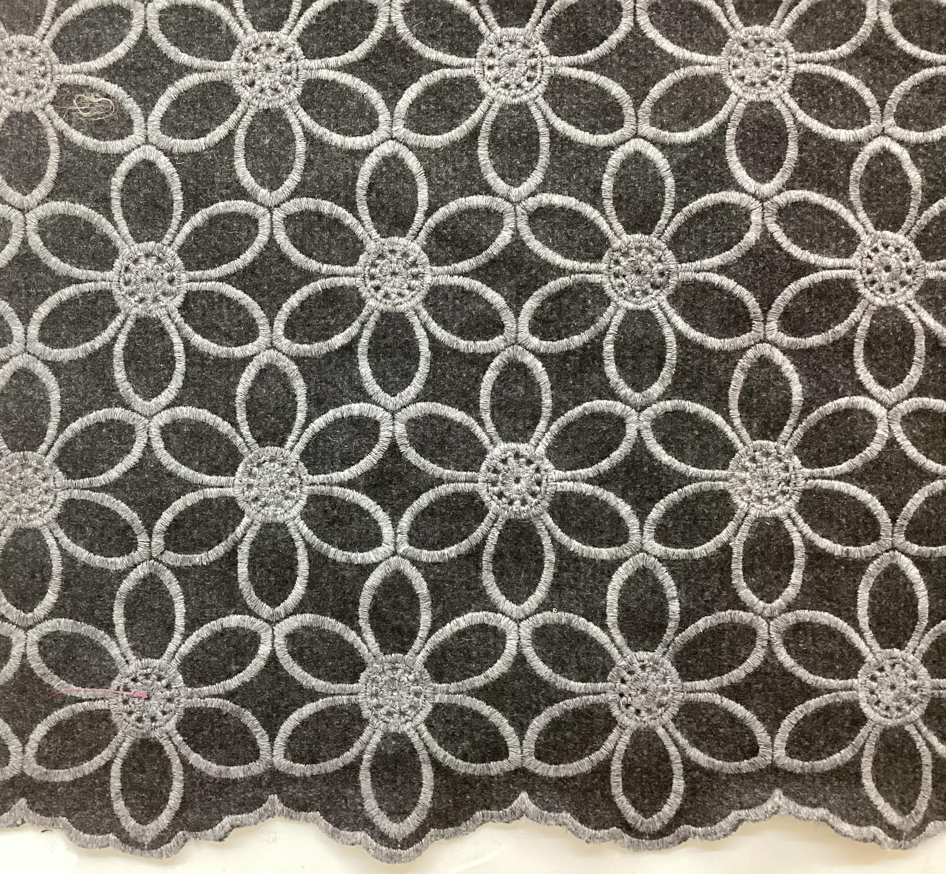 Scnp Embroidered 85% Wool 15% Cashmere In Grey