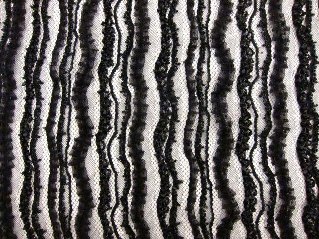 Ribbon Beads and Stones on Novelty Lace