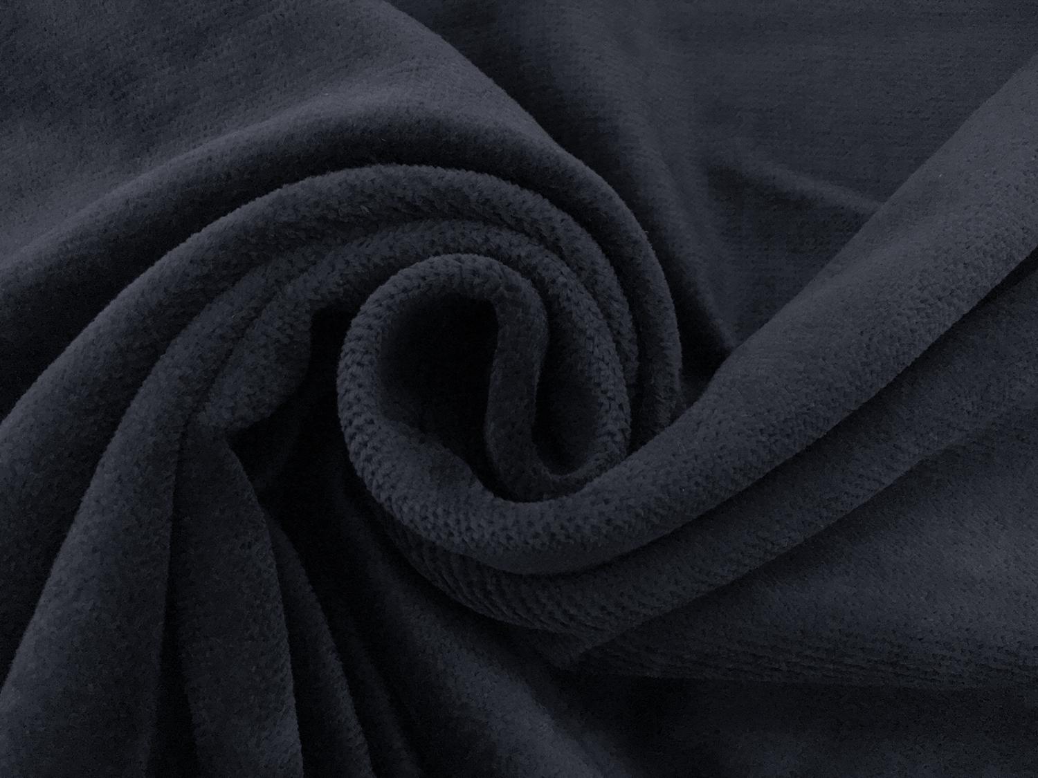 Cotton Terry Velour in Navy 1