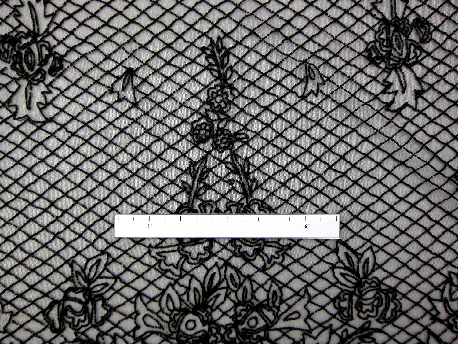 Novelty Beaded Tulle with Bugle Beads1