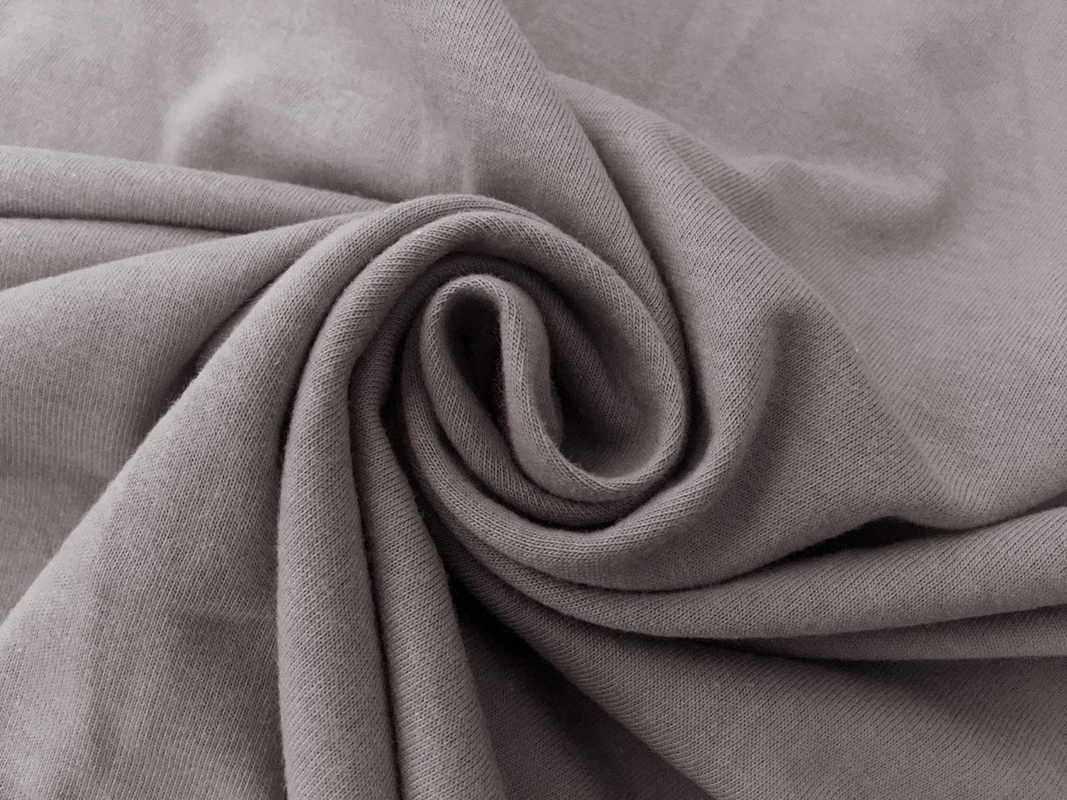 Japanese Lenzing Modal Jersey in Taupe Grey1