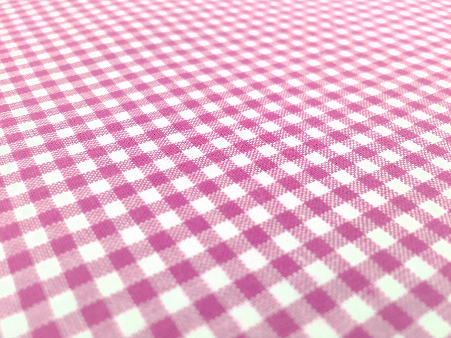 Carolina Cotton Gingham in Fuchsia 2