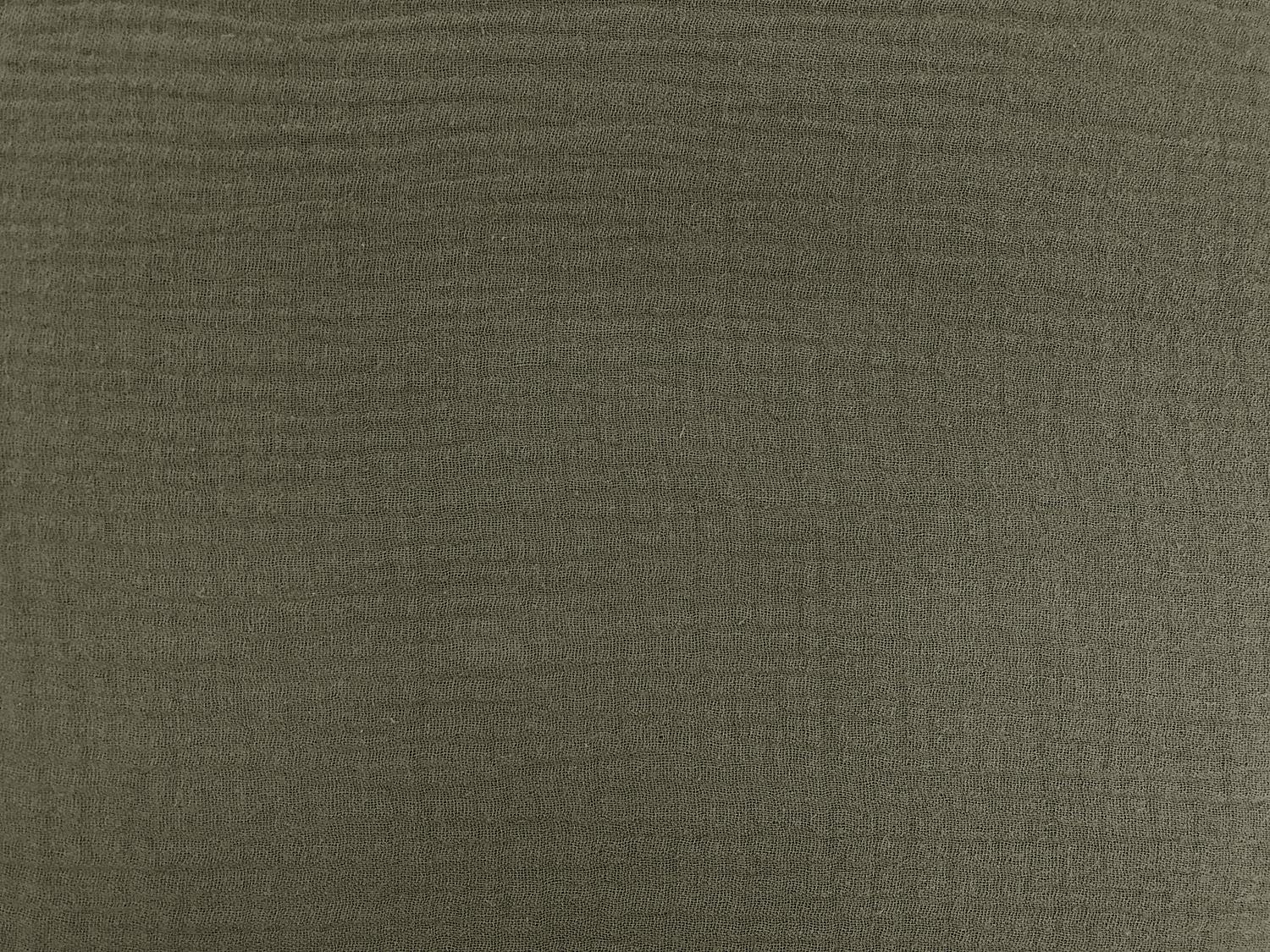 Cotton Crinkle Double Gauze in Army Green2