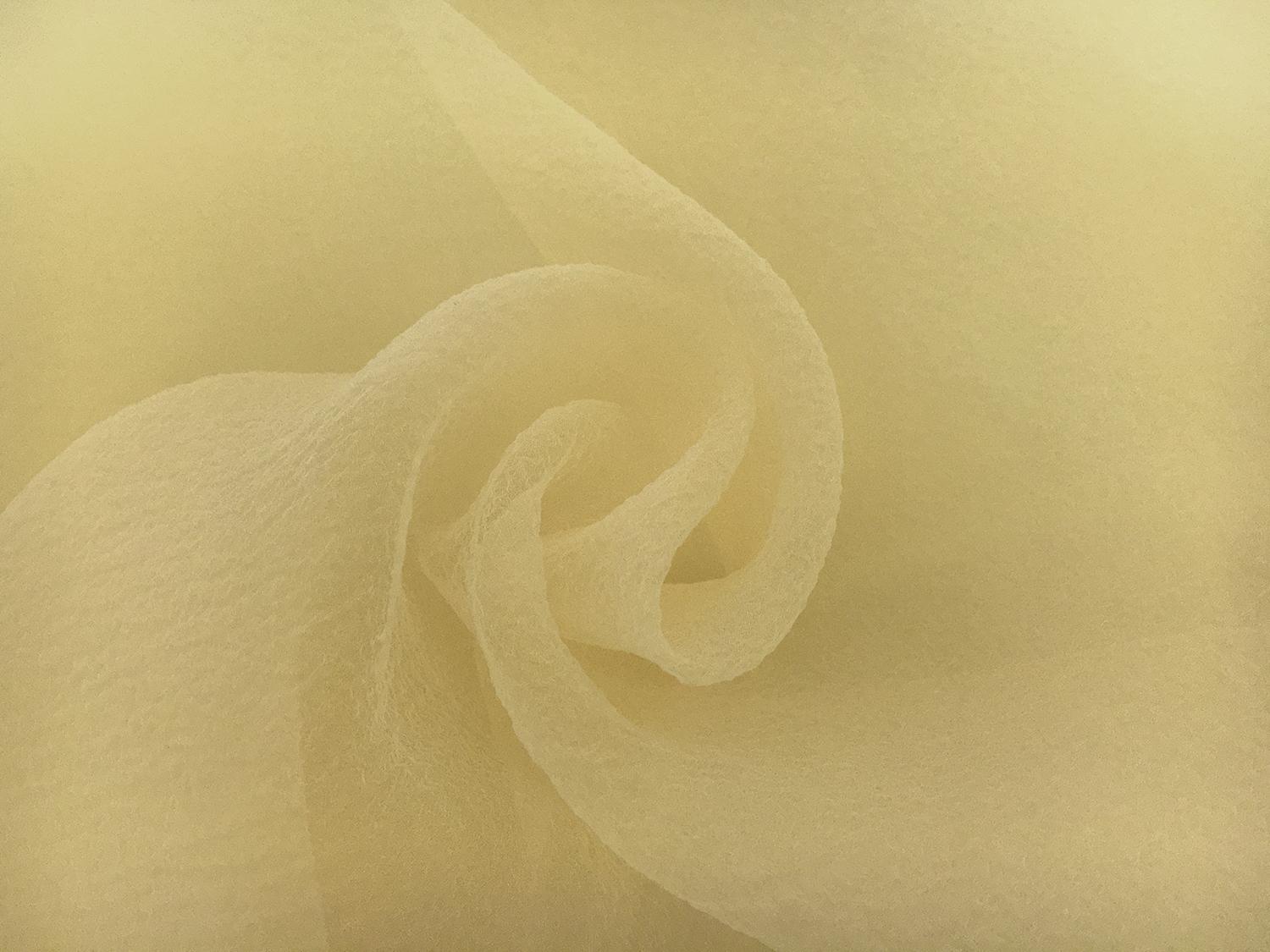 Japanese Pebbled Poly Organza in Butter0