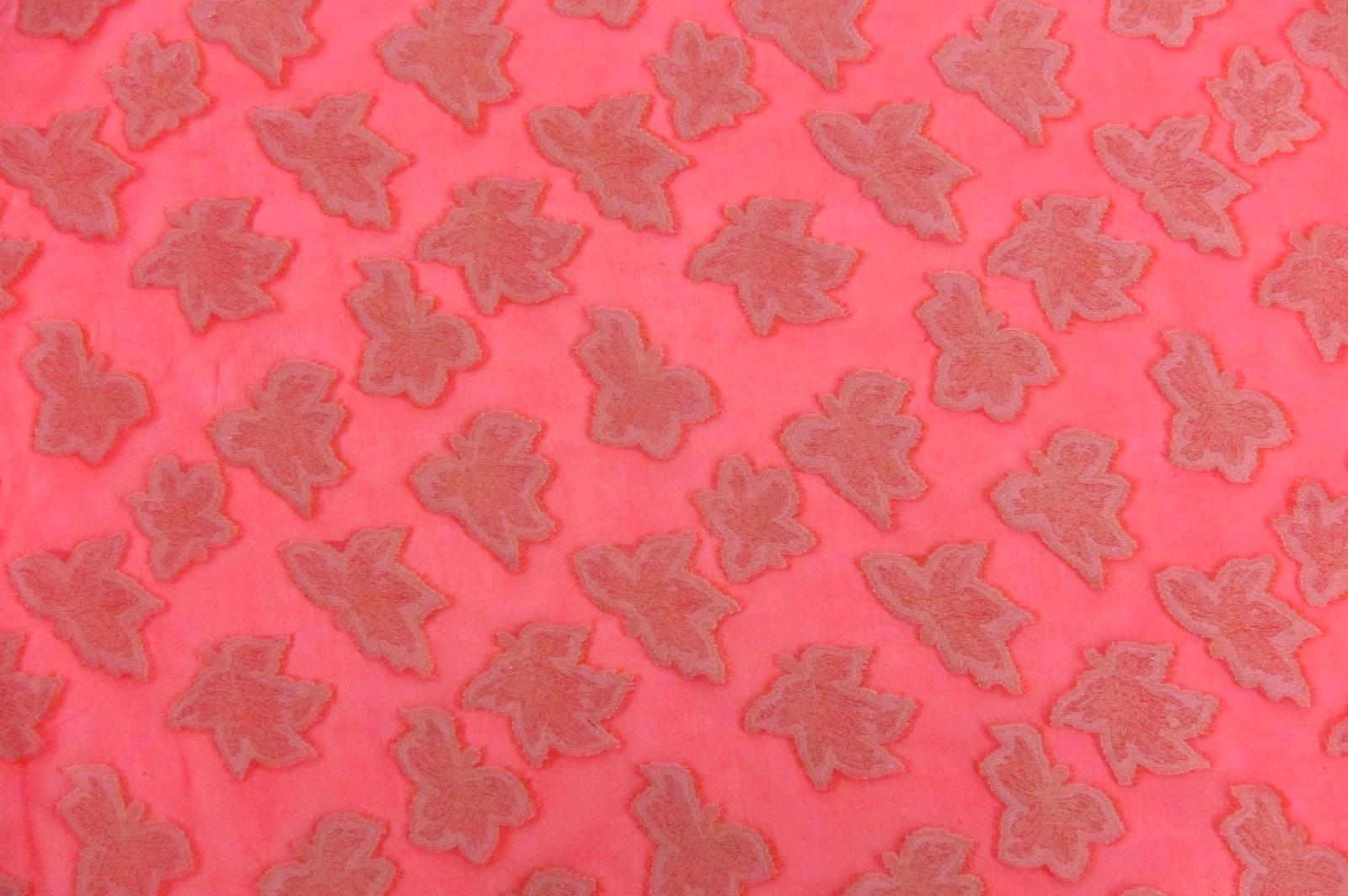 Metallic Silk Fil Coupé Chiffon0