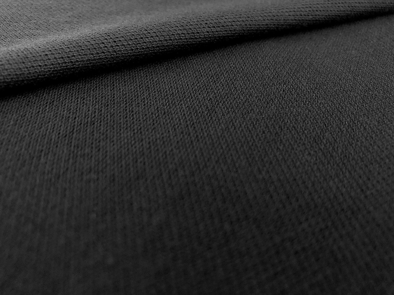 Japanese Cotton Pique Knit in Black0