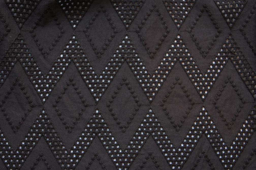 Cotton Eyelet in Black1