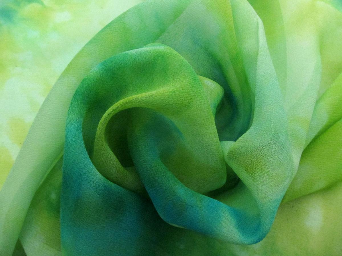Hand Painted Silk Chiffon3