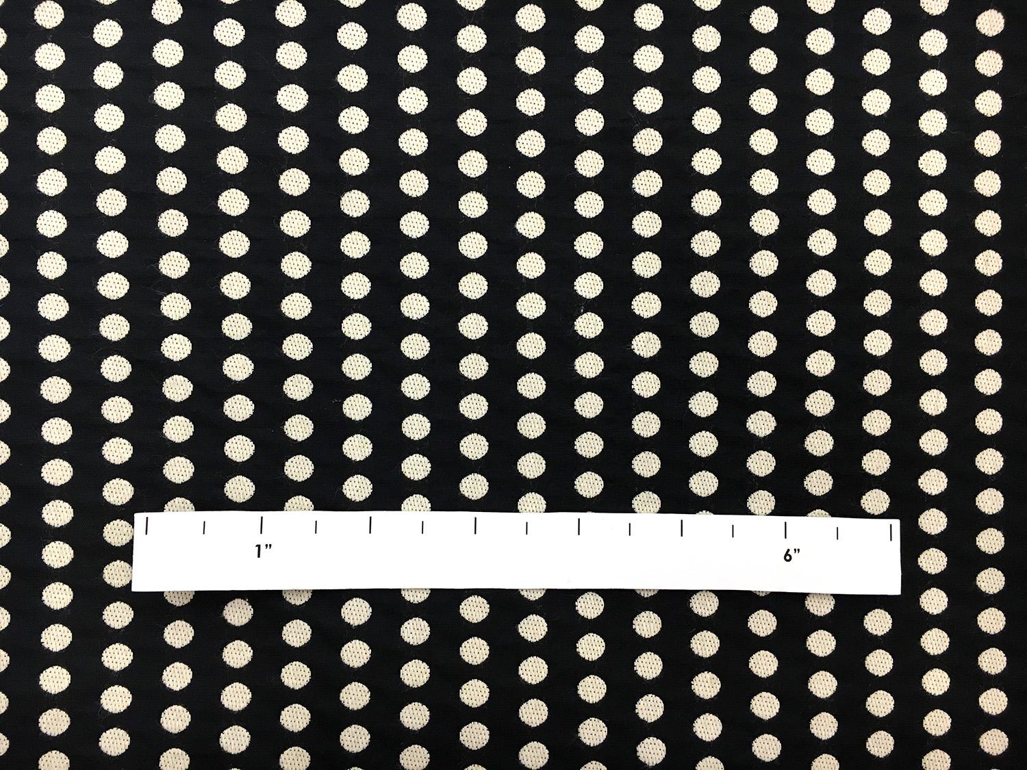 Cotton and Polyester Blend Woven Dot Brocade1