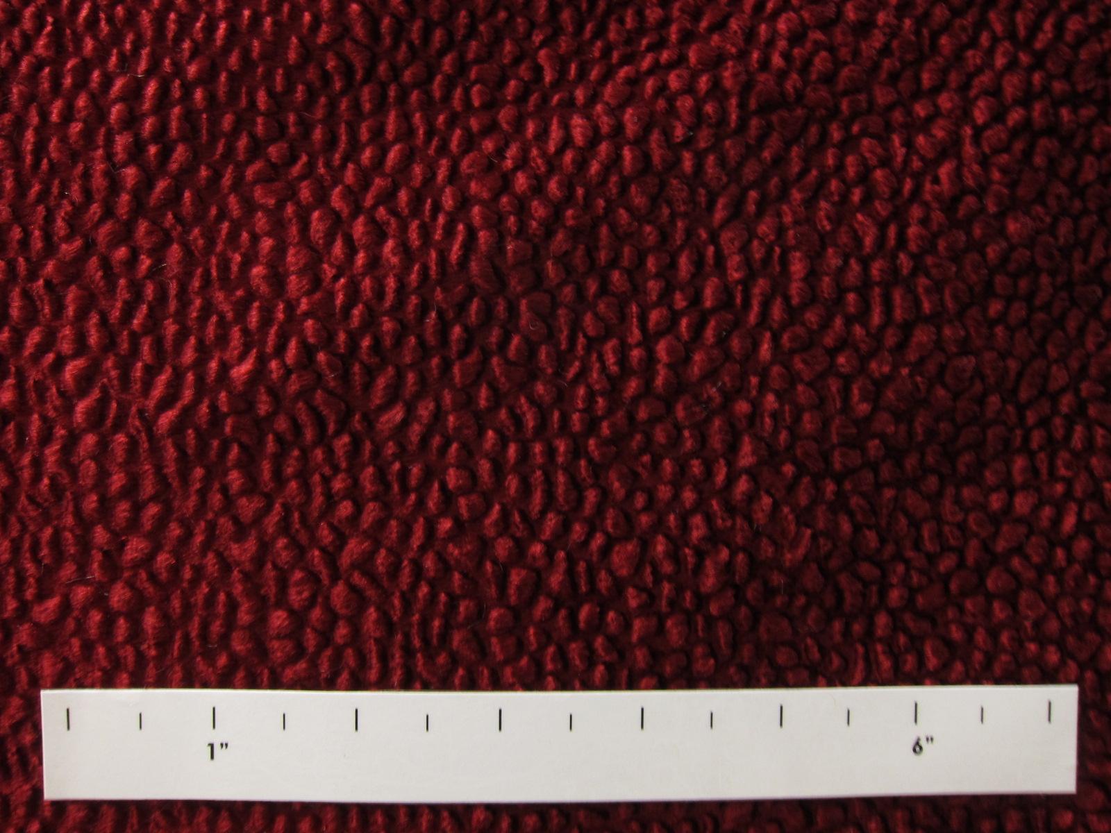 Baby Persian Velvet Faux Fur in Sultan Red1