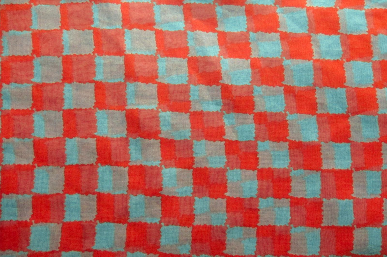 Printed Silk Organza0