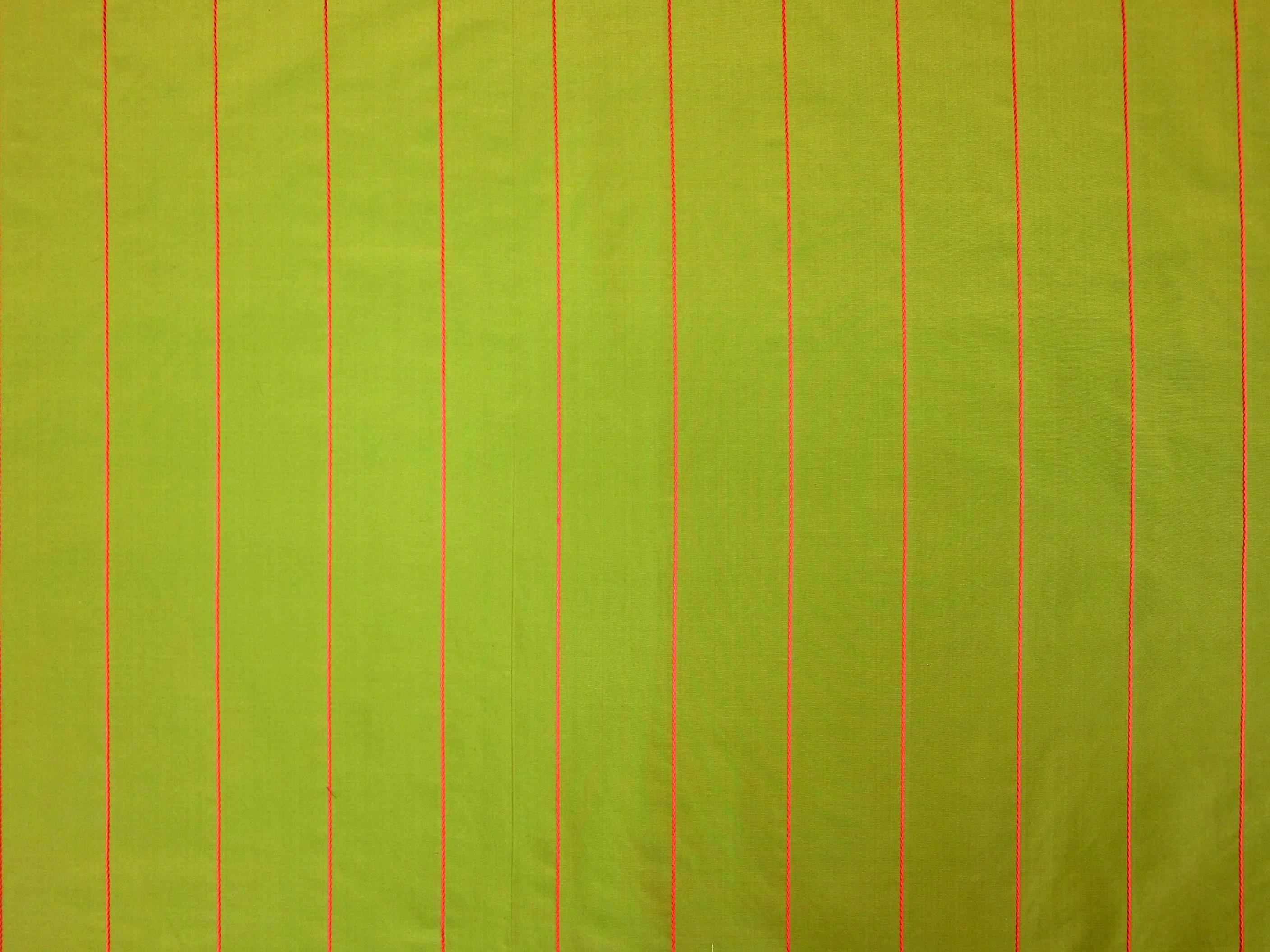 SILK TAFFETA EMBROIDERED STRIPE0