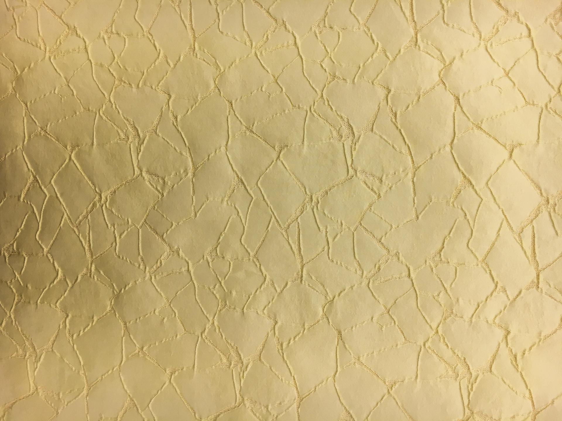 Silk and Polyester Blend Metallic Cloqué Brocade with Cracked Texture0