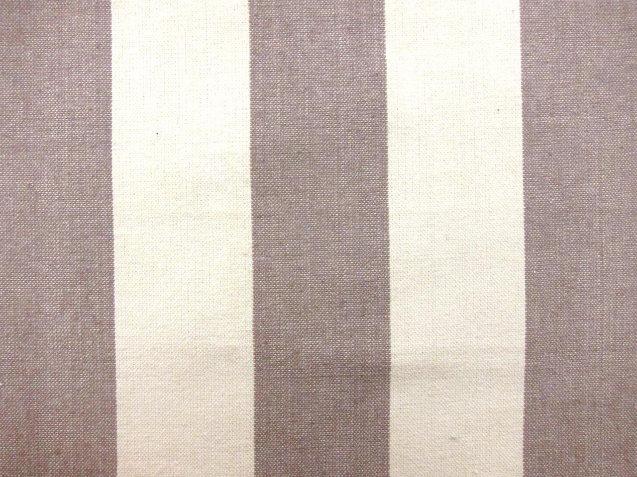 Cotton Upholstery 3" Stripe In Lilac And White