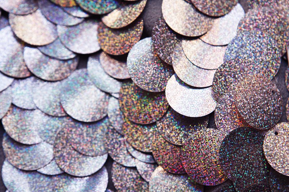Paillettes on Silk Chiffon3