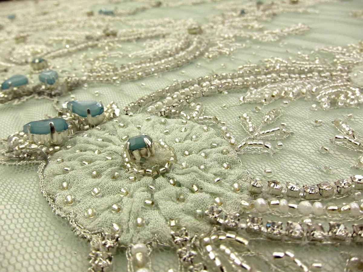 Beaded and Embroidered Tulle1