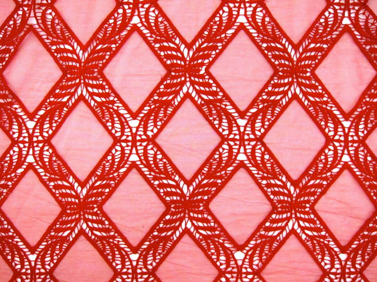 Novelty Embroidered Cut Out Tulle0