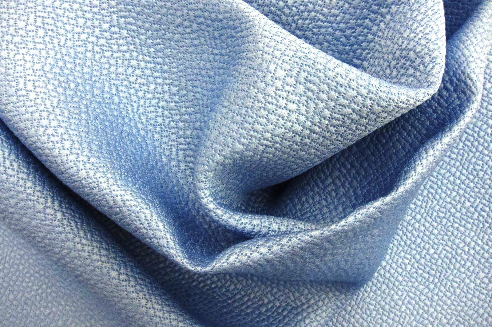Silk and Wool Hammered Satin in Periwinkle1