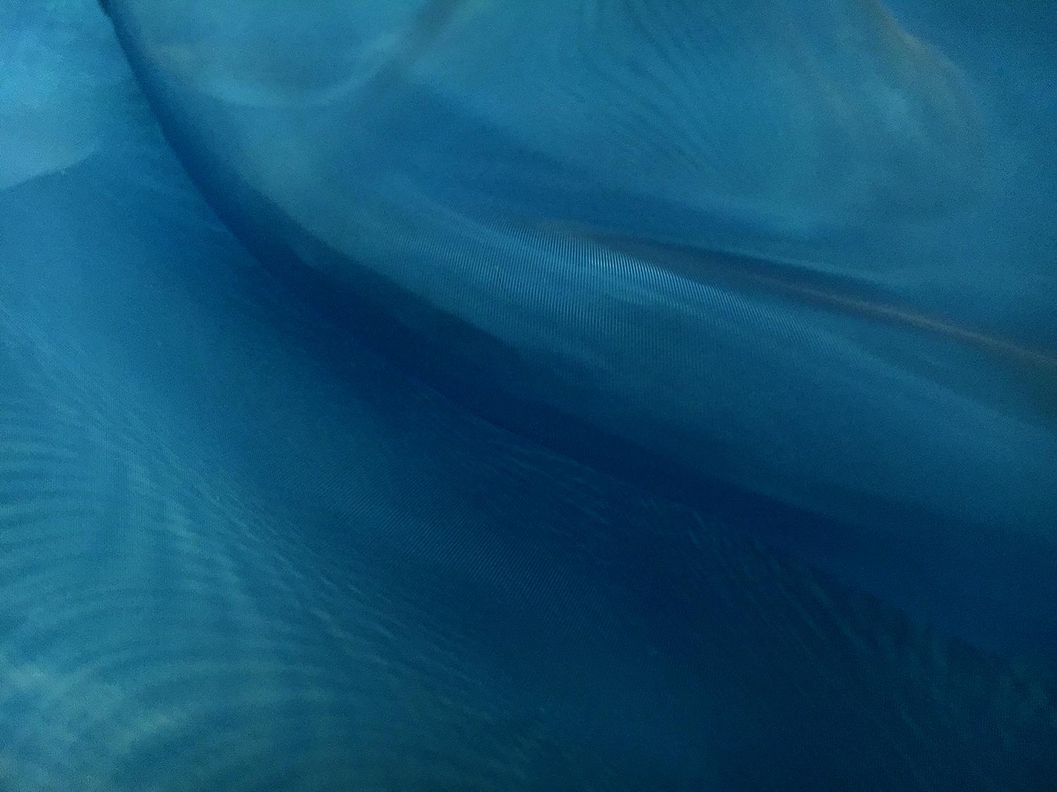 Japanese Polyester Extra Fine Organza in Peacock2