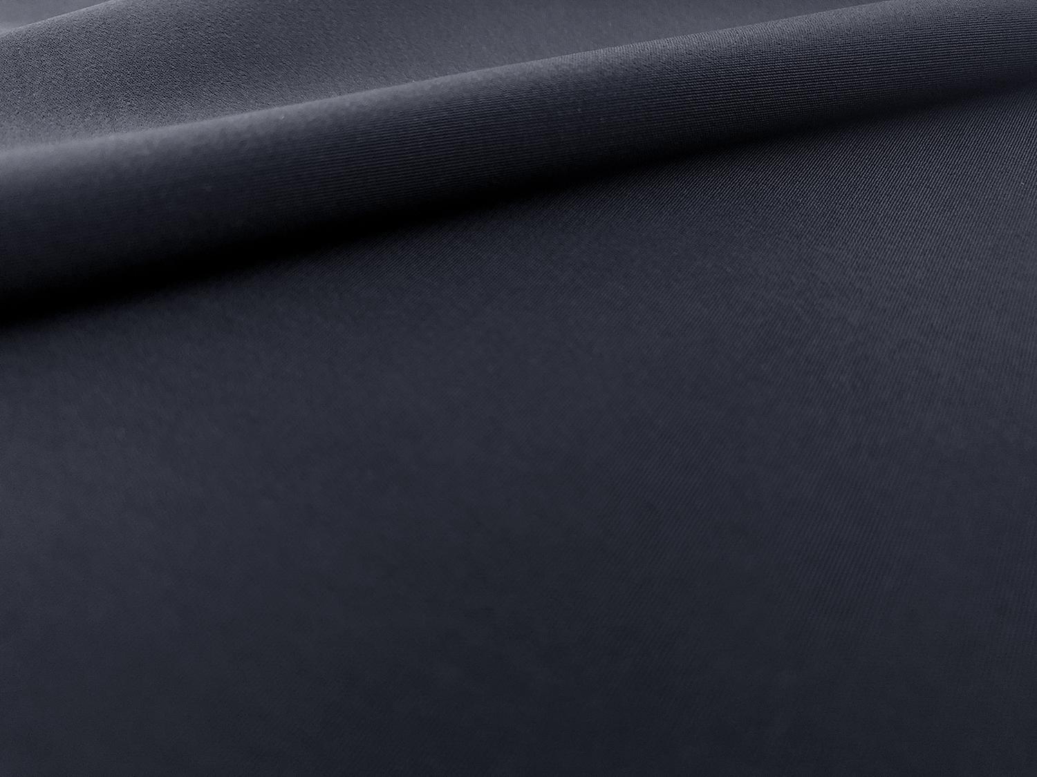 Polyester Powder Crepe De Chine in Navy0