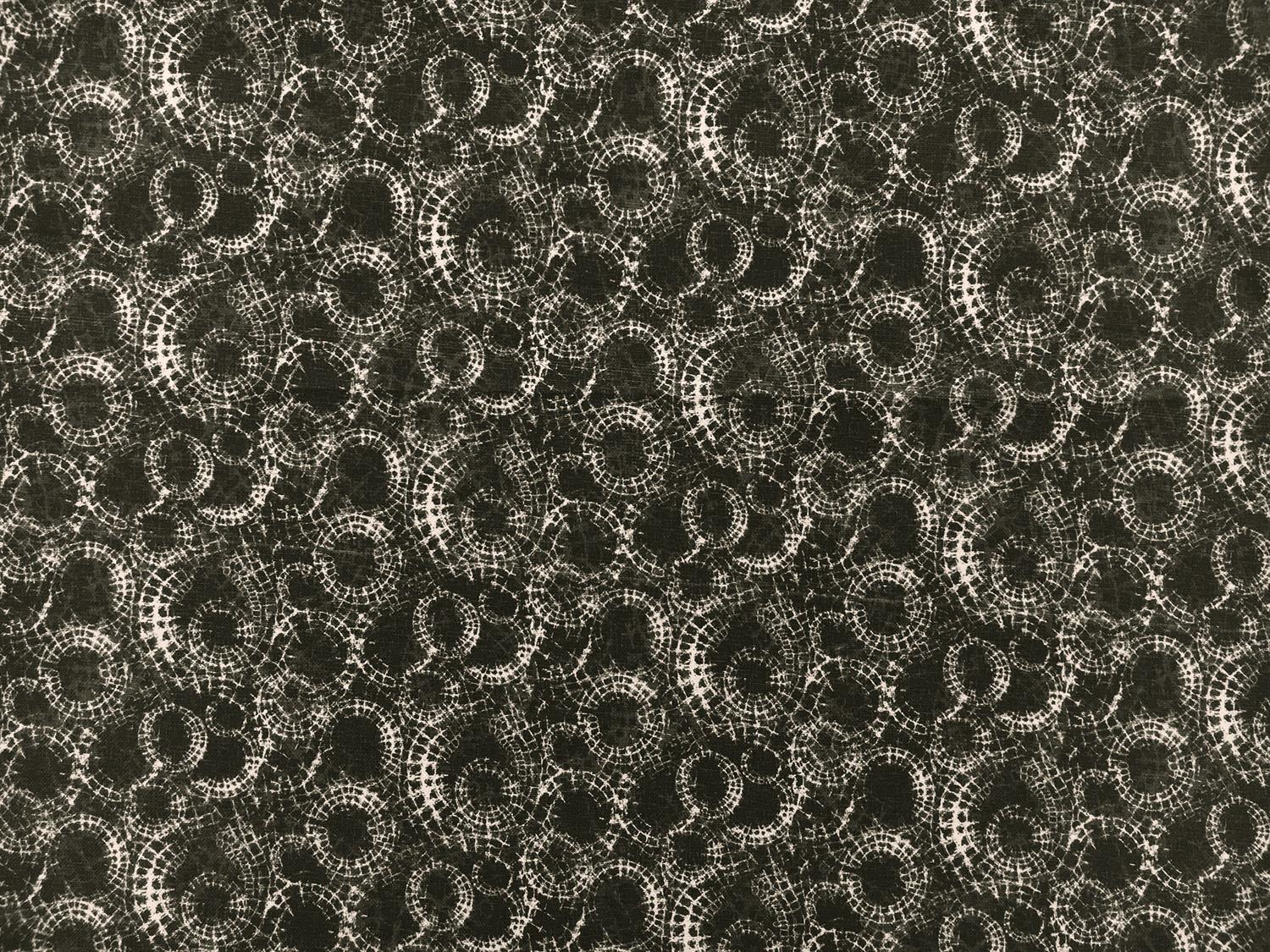 Cotton Broadcloth Print With Spiderwebs Motif0