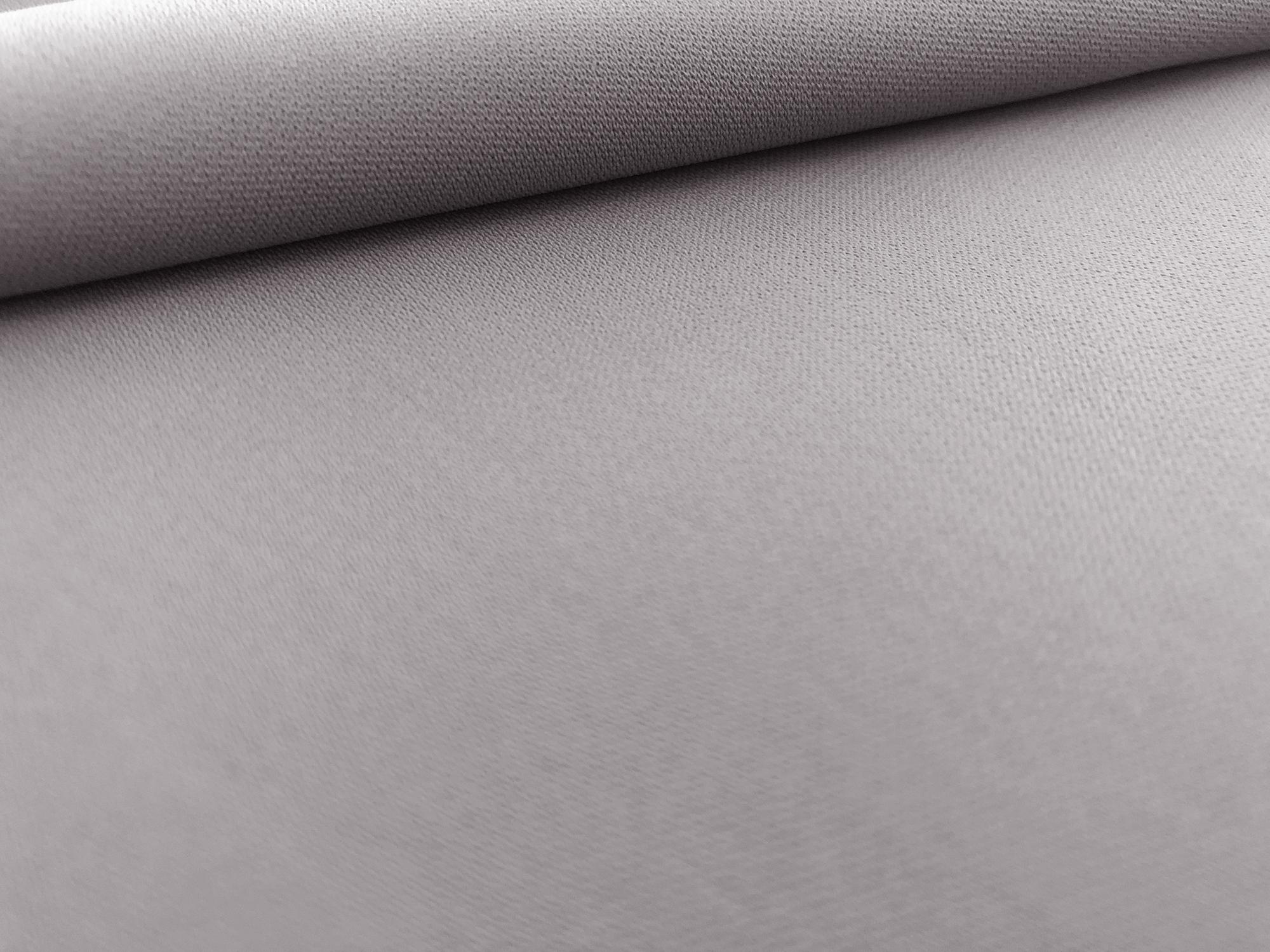 Polyester and Spandex Stretch Crepe in Silver2