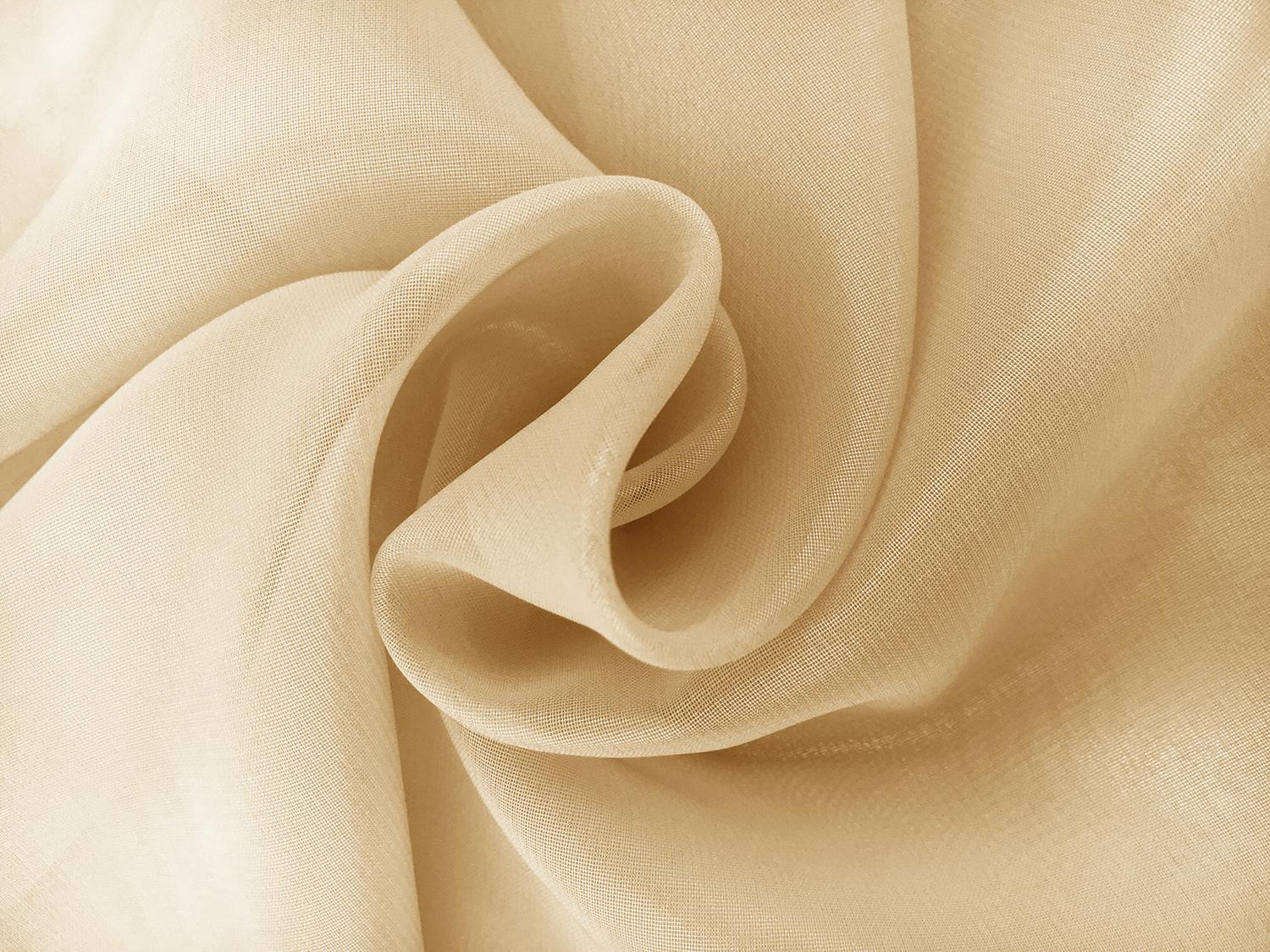 Microfiber Silver Metallic Chiffon in Sand0