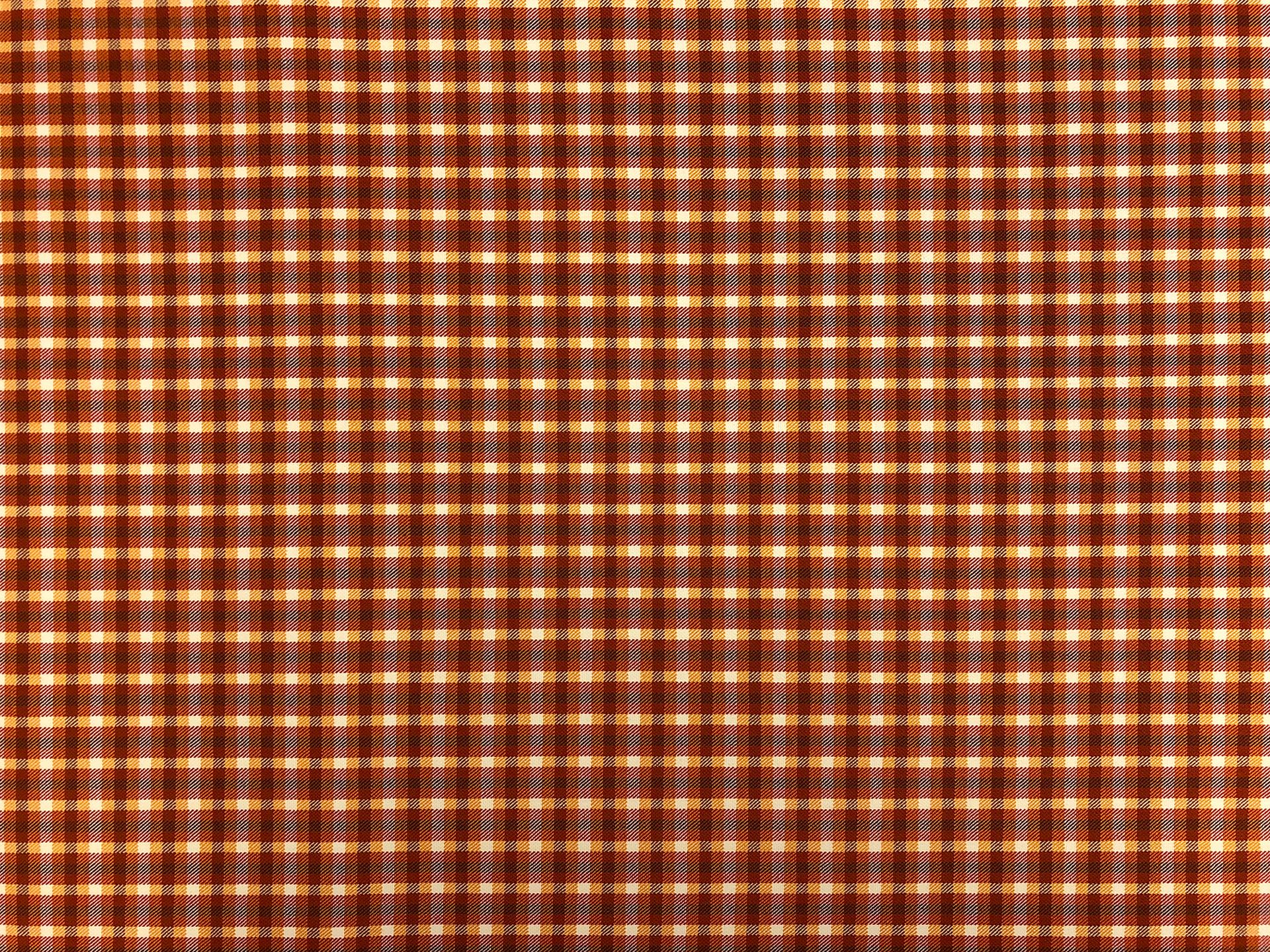 Stretch Wool Suiting Tattersall Plaid in Orange0