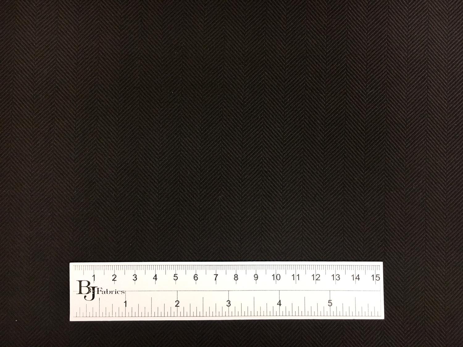 Italian Cashmere Herringbone in Dark Brown3