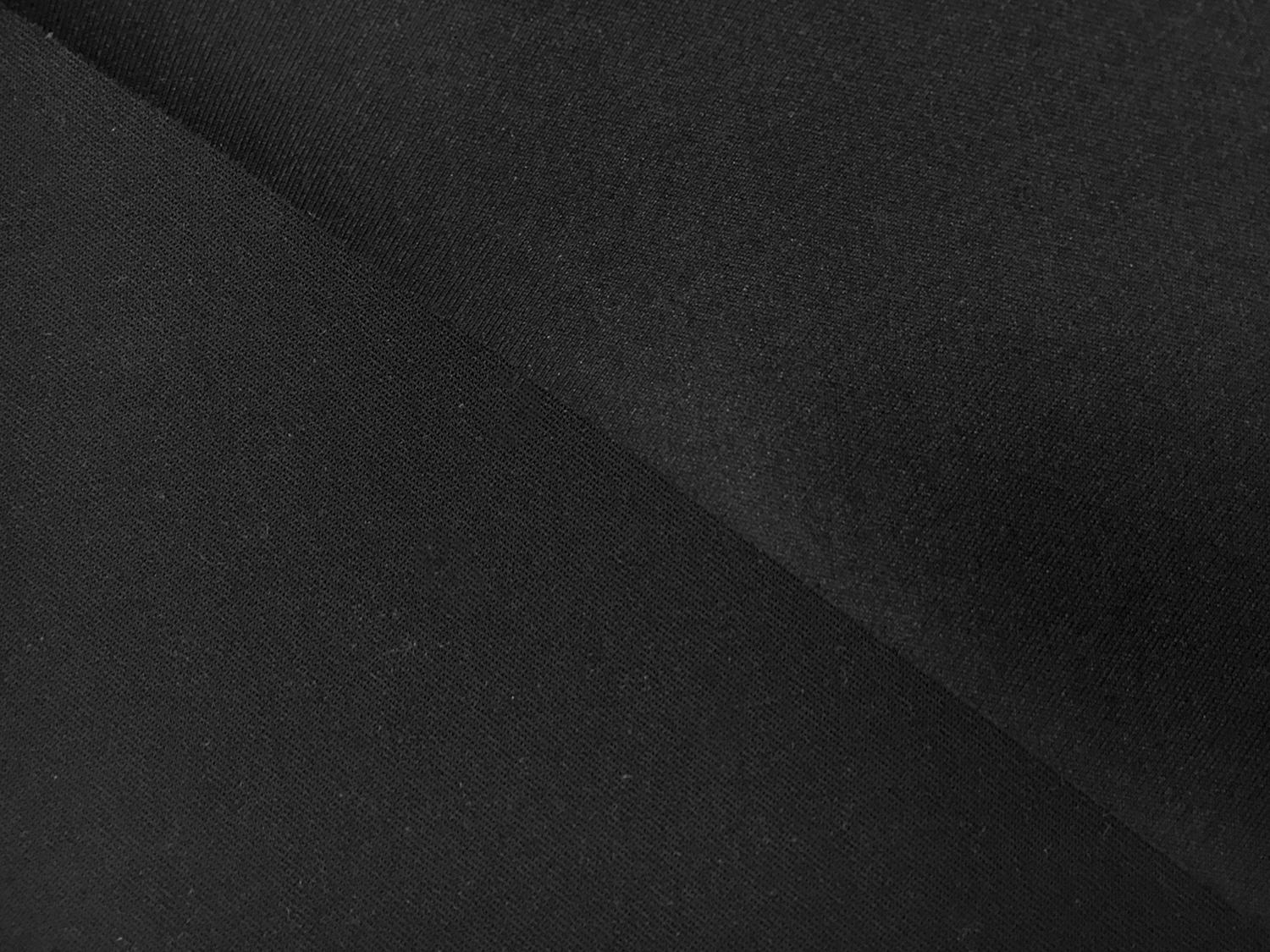 Italian Wool Blend Weather Resistant Gabardine in Black0