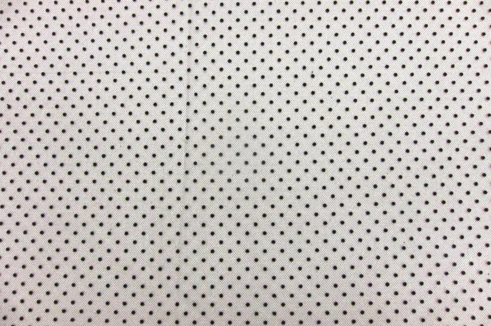 Polka Dot Flocking on Metallic Tulle in Gold0