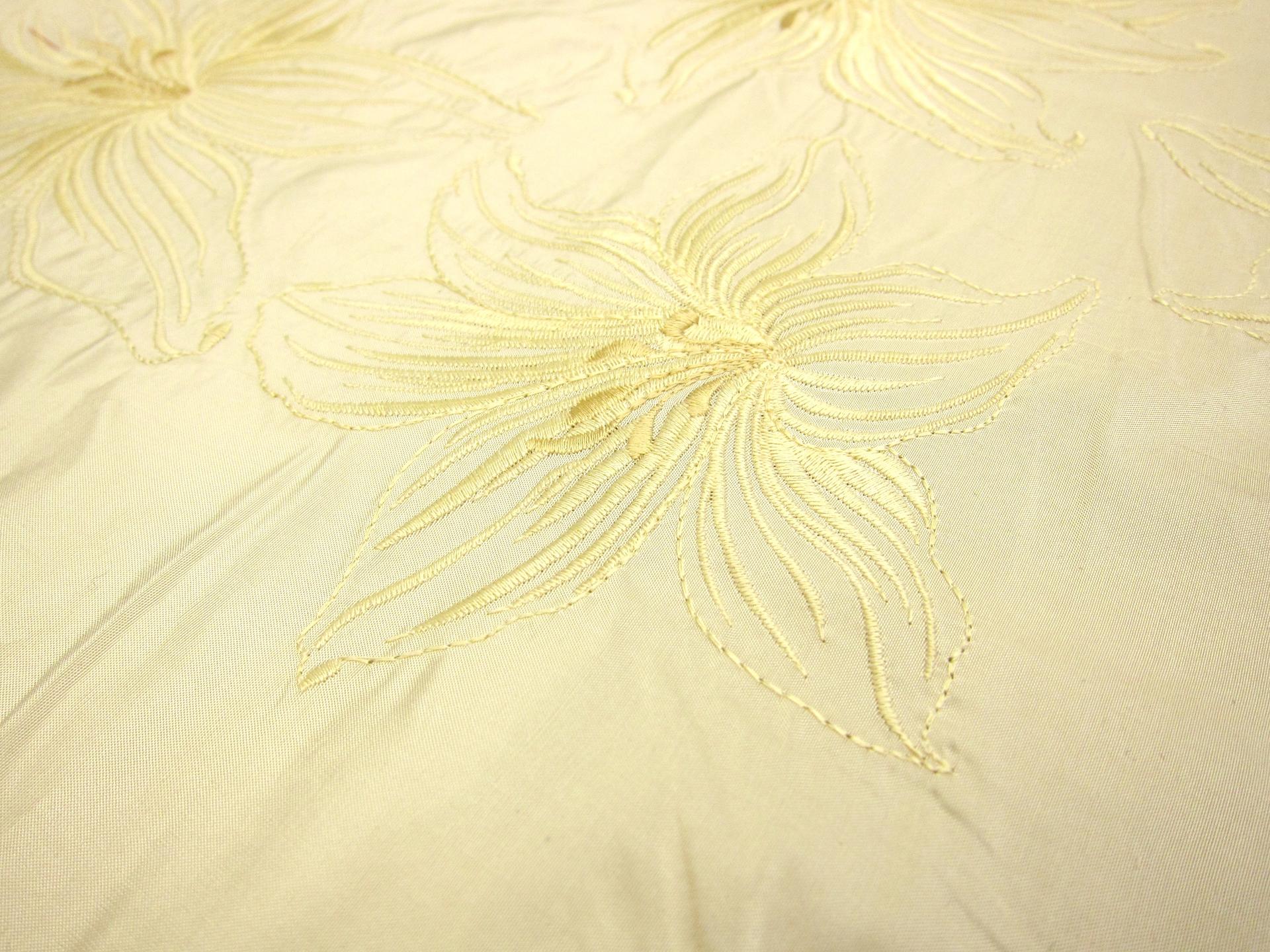 Embroidered Silk Tafetta0