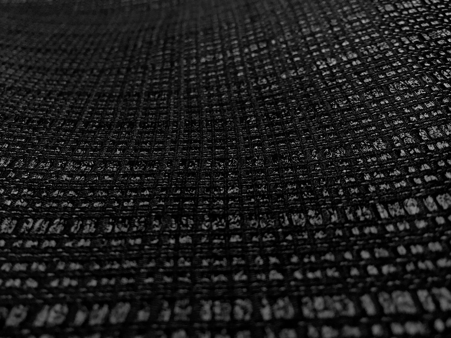 Silk and Viscose Blend Raffia Gazar in Black0