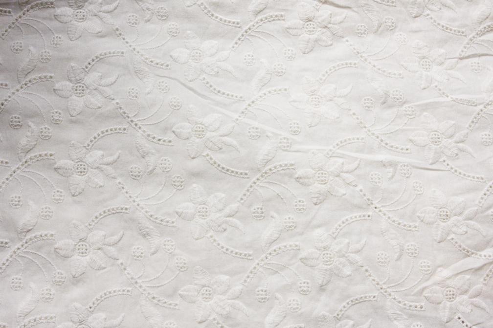 Cotton Eyelet in Off White2