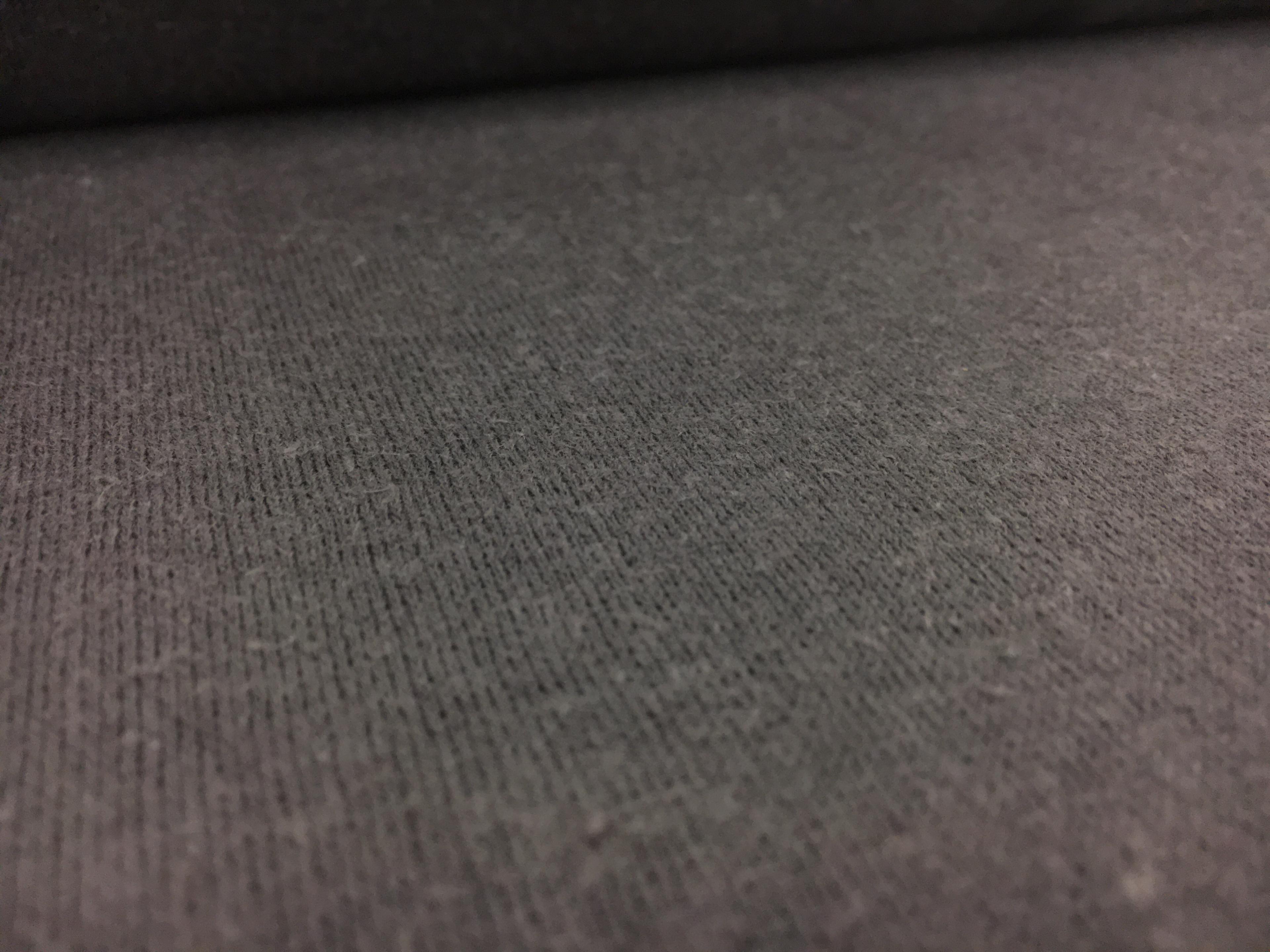 Eco Friendly Hemp and Recycled Poly Sweatshirt Fleece in Dark Grey2