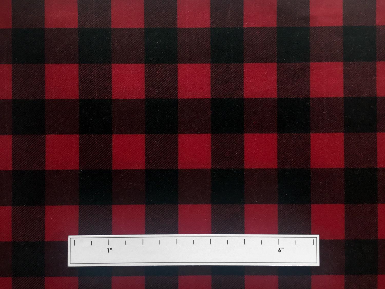 Cotton Wax Cloth in Buffalo Plaid2